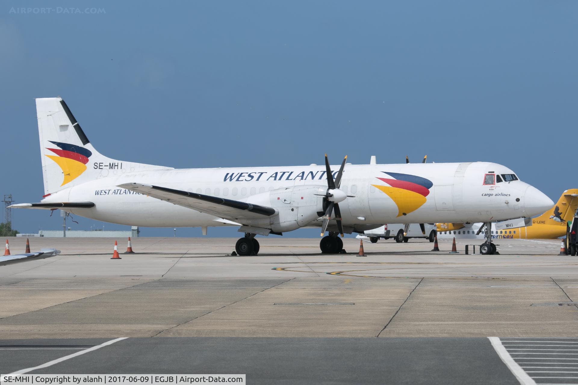 SE-MHI, 1989 British Aerospace ATP C/N 2017, Parked at Guernsey