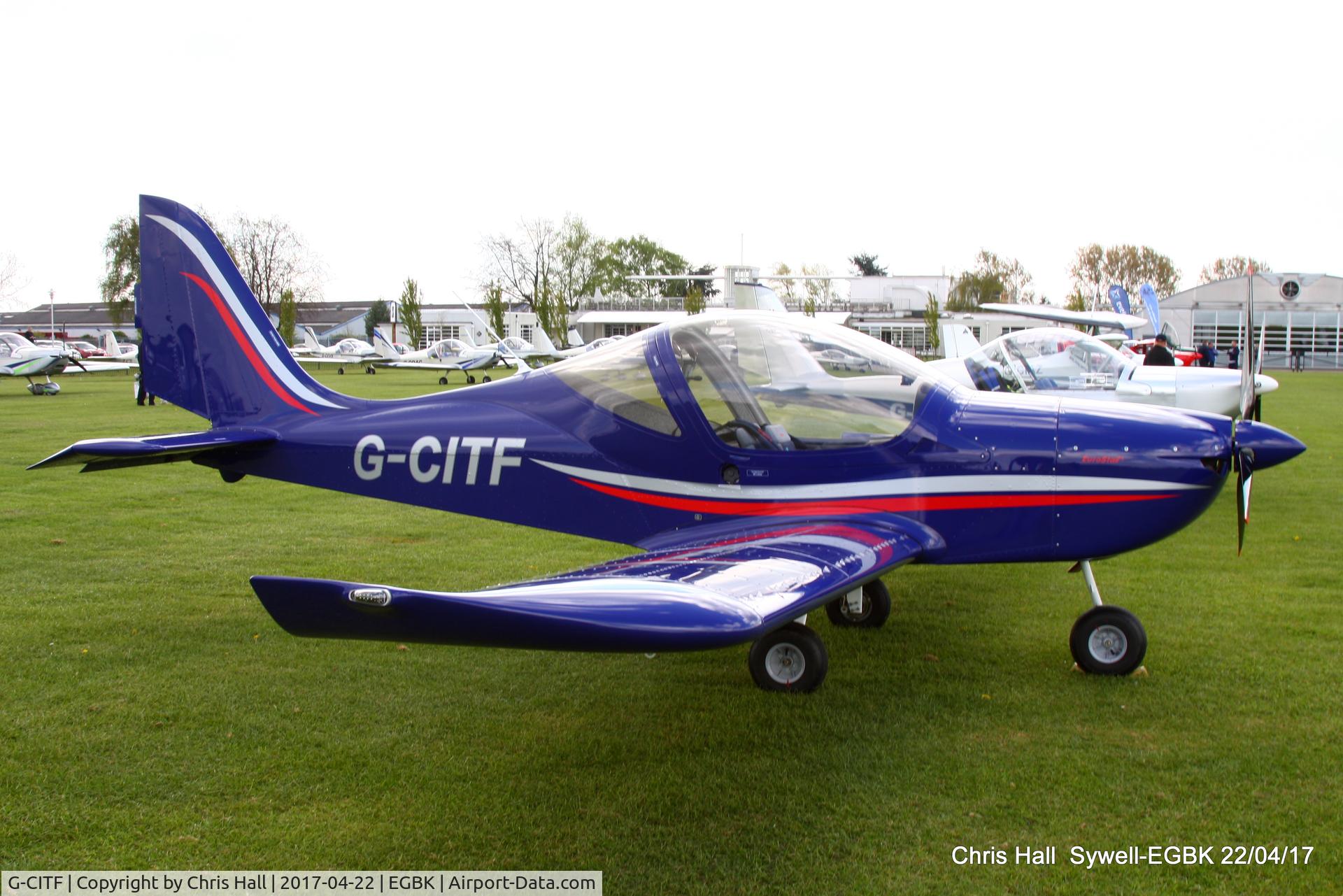 G-CITF, 2015 Evektor EV-97 Eurostar SL C/N 2015-4223, at the EV-97 fly in. Sywell