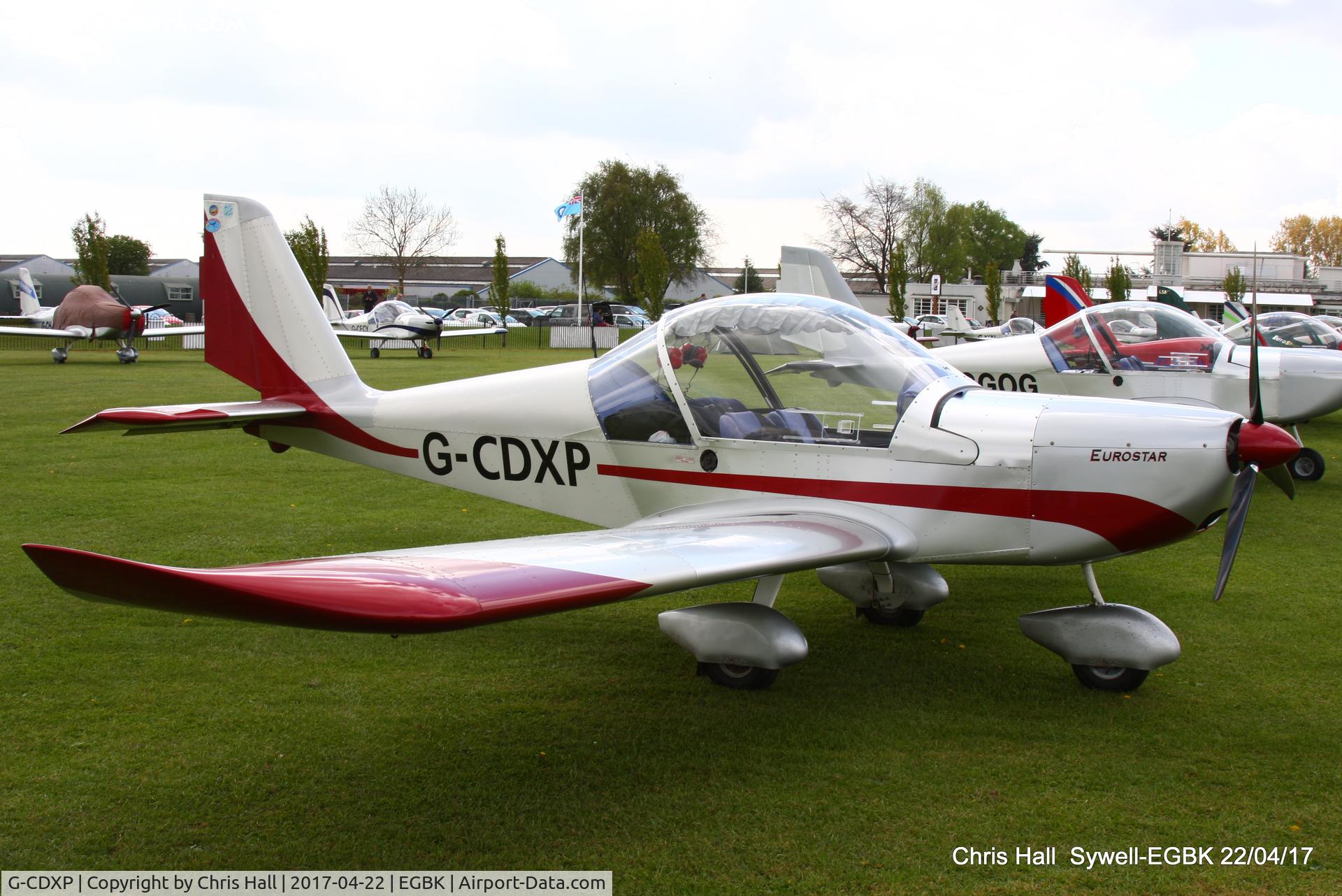 G-CDXP, 2006 Aerotechnik EV-97 Eurostar C/N PFA 315-14530, at the EV-97 fly in. Sywell