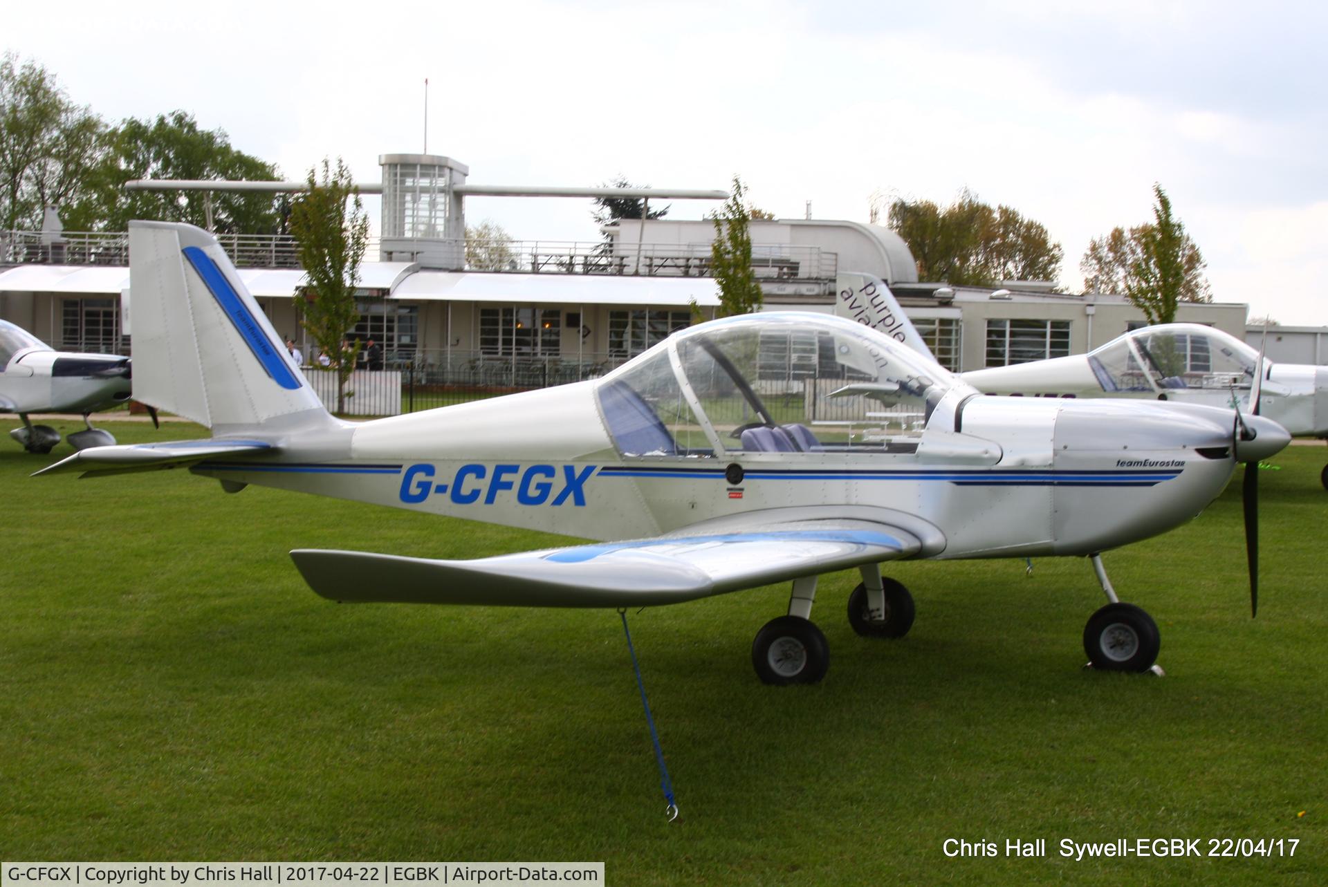 G-CFGX, 2008 Cosmik EV-97 TeamEurostar UK C/N 3212, at the EV-97 fly in. Sywell