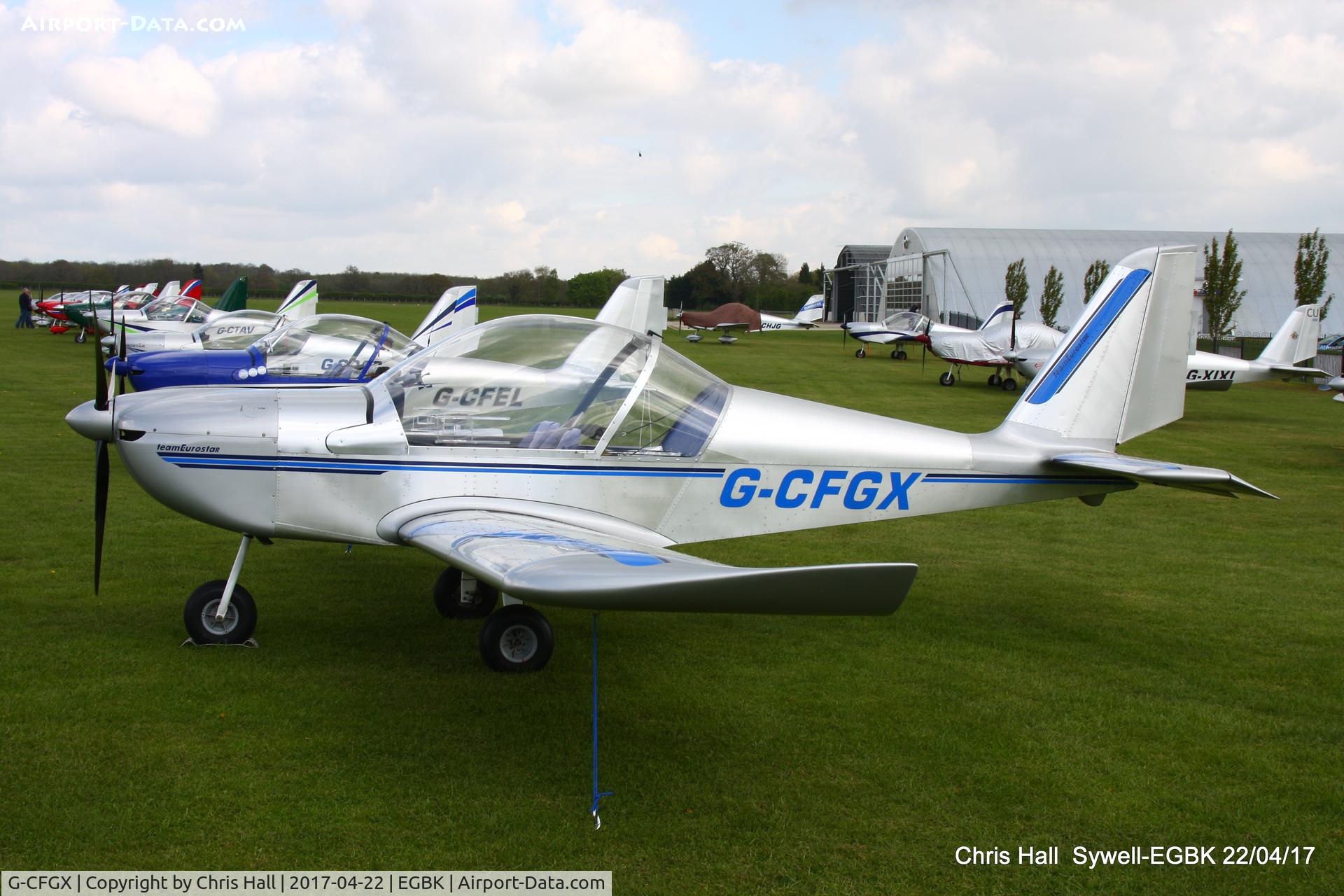 G-CFGX, 2008 Cosmik EV-97 TeamEurostar UK C/N 3212, at the EV-97 fly in. Sywell