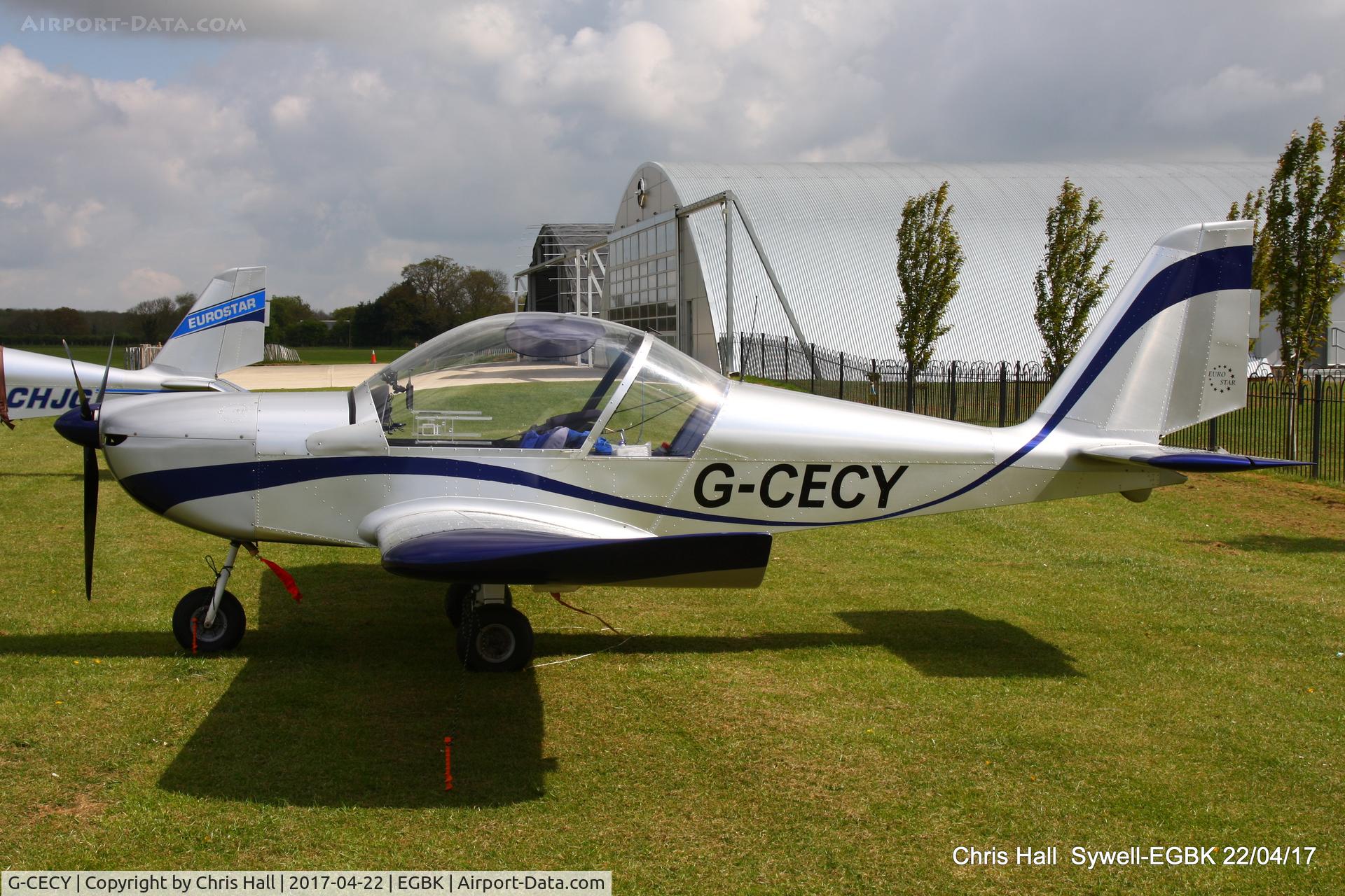 G-CECY, 2006 Aerotechnik EV-97 Eurostar C/N PFA 315-14551, at the EV-97 fly in. Sywell