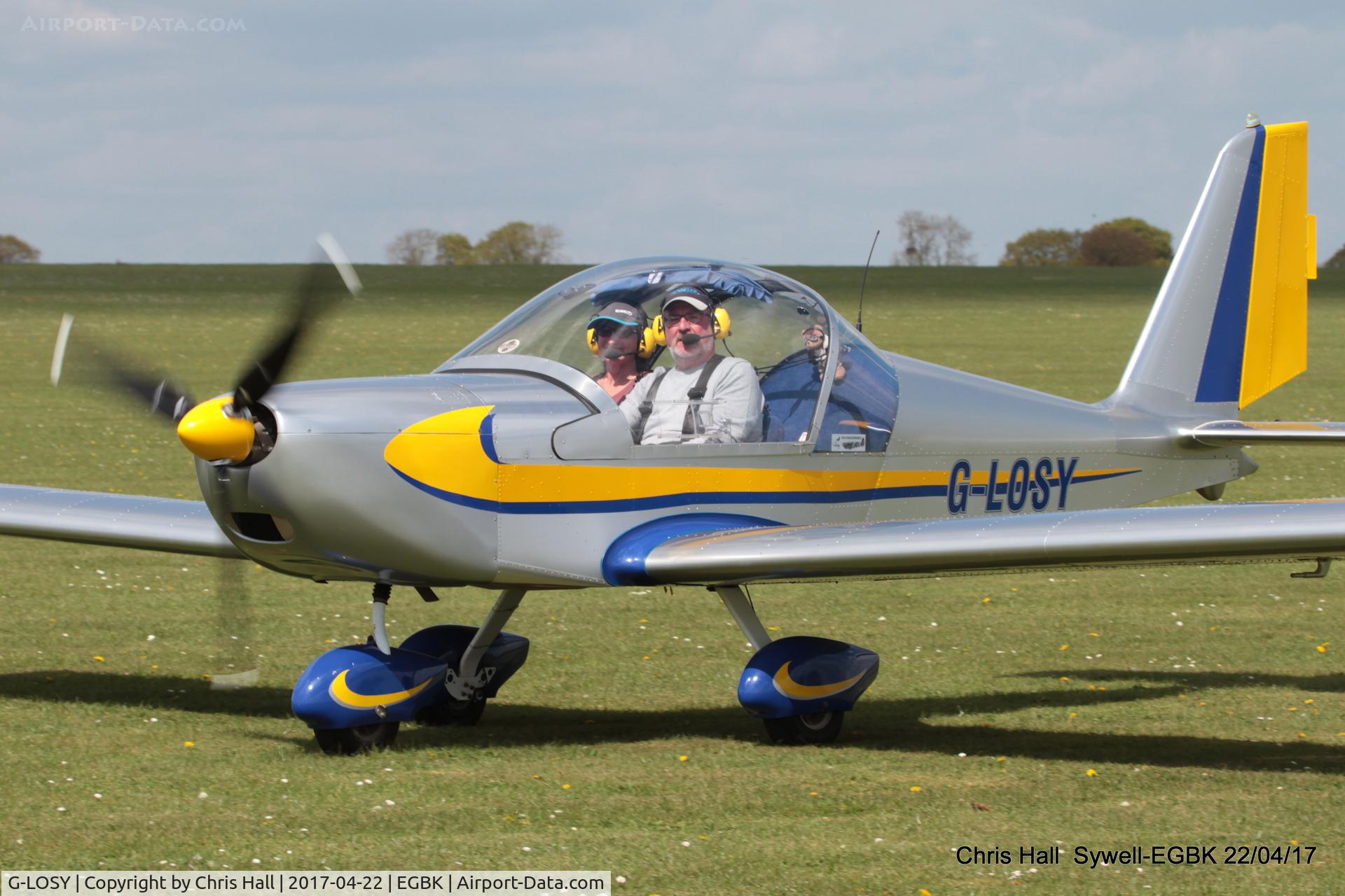 G-LOSY, 2004 Aerotechnik EV-97 Eurostar C/N PFA 315-14161, at the EV-97 fly in. Sywell