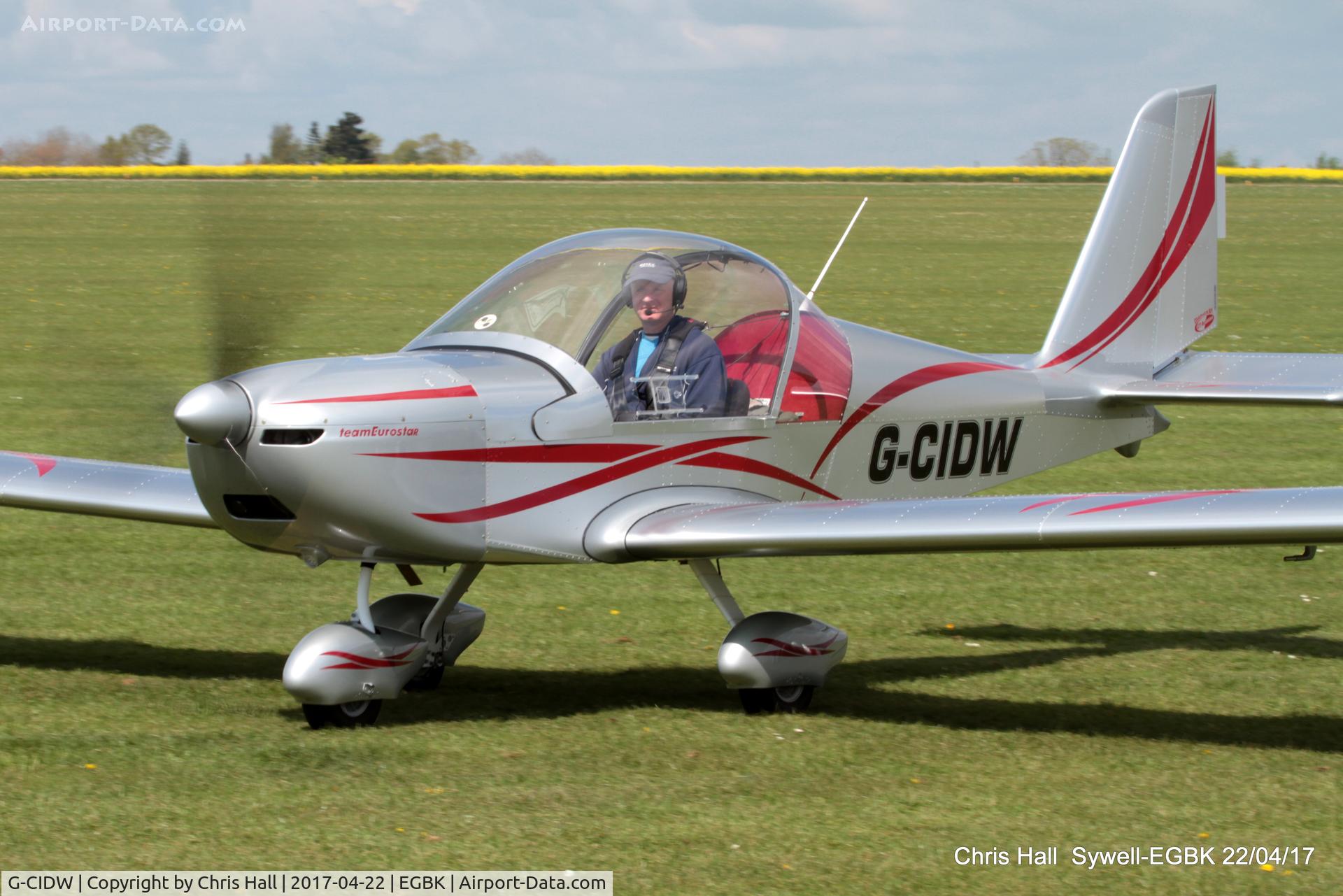 G-CIDW, 2014 Aerotechnik EV-97 Eurostar C/N LAA 315-15227, at the EV-97 fly in. Sywell