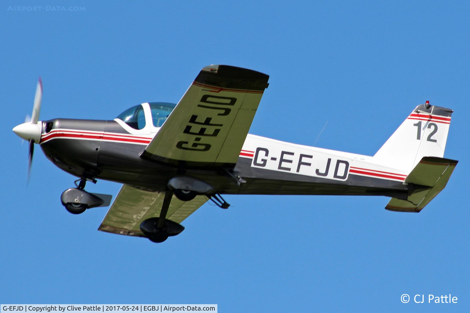 G-EFJD, 1971 Bolkow Bo-209C Monsun 160FV C/N 126, On finals to Staverton EGBJ