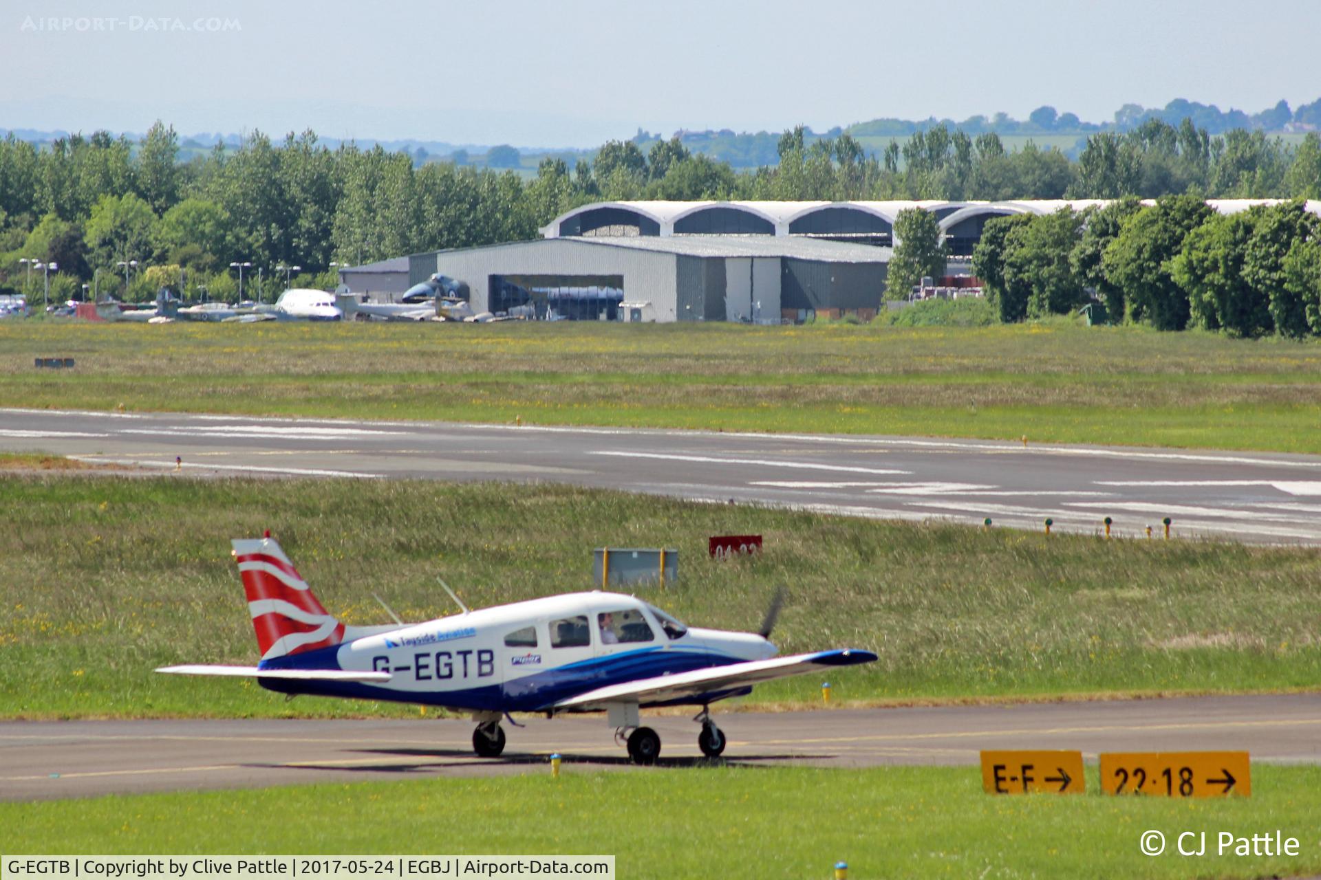 G-EGTB, 1978 Piper PA-28-161 Cherokee Warrior II C/N 28-7816074, Visiting Staverton EGBJ