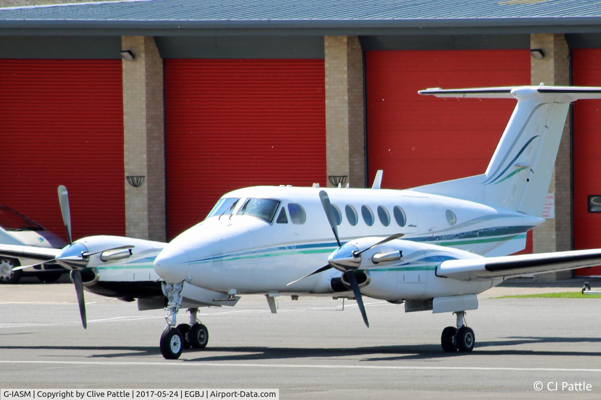 G-IASM, 1979 Beech 200 Super King Air C/N BB-521, In action at Gloucester/Staverton