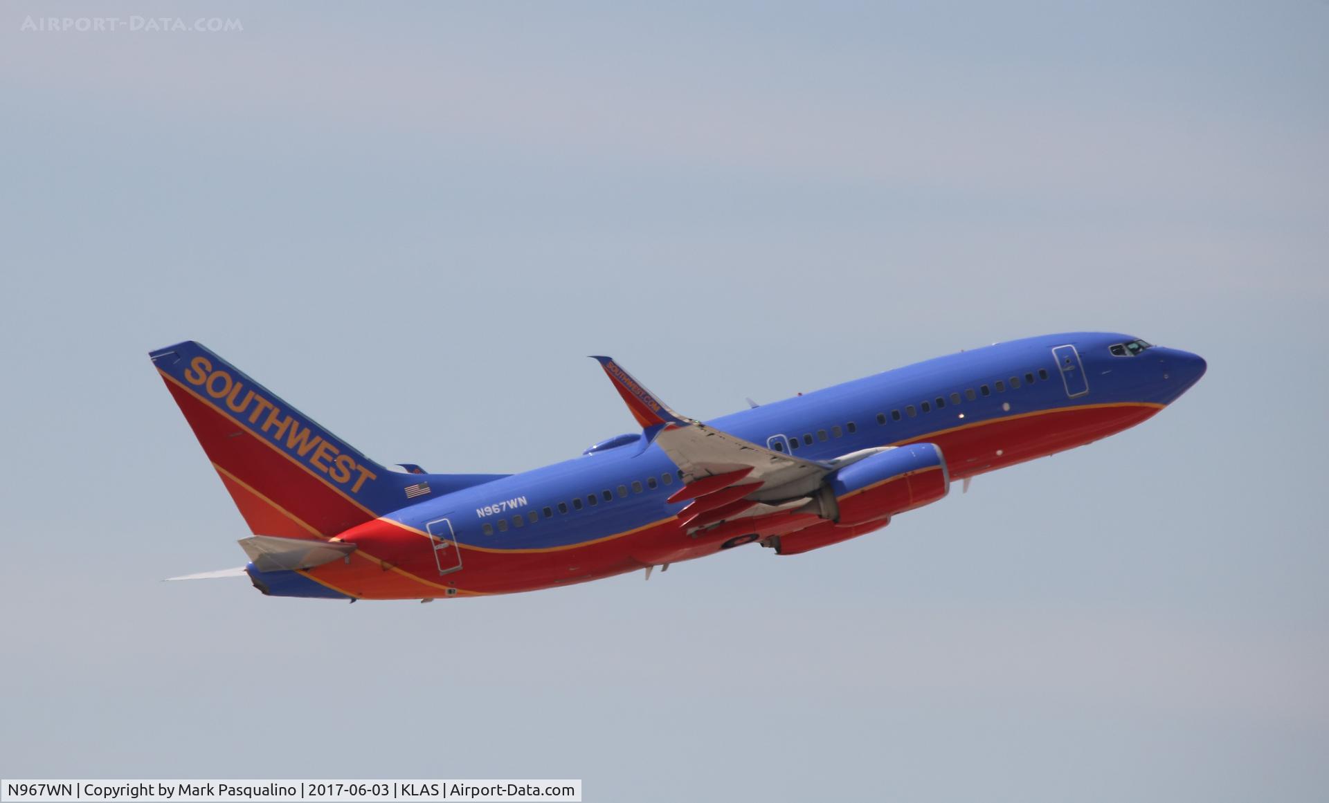N967WN, 2011 Boeing 737-7H4 C/N 36967, Boeing 737-700