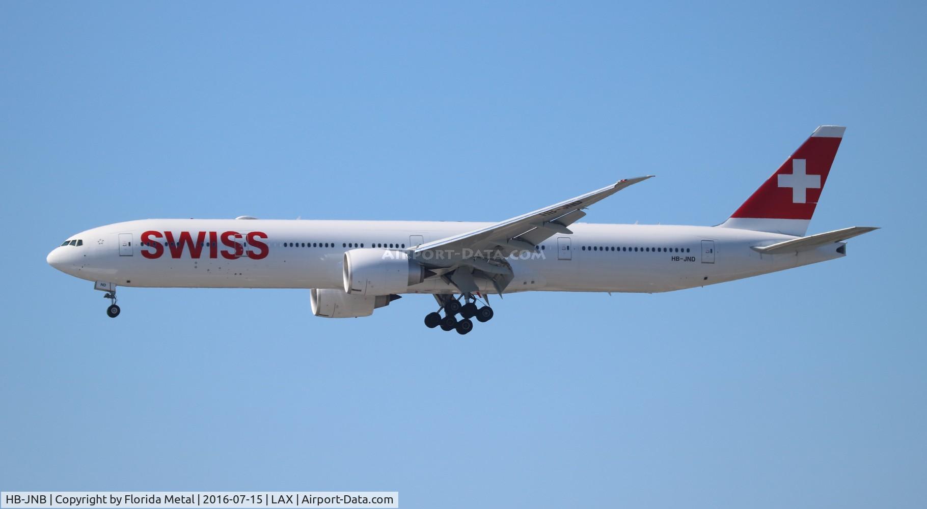 HB-JNB, 2016 Boeing 777-3DE/ER C/N 44583, Swiss