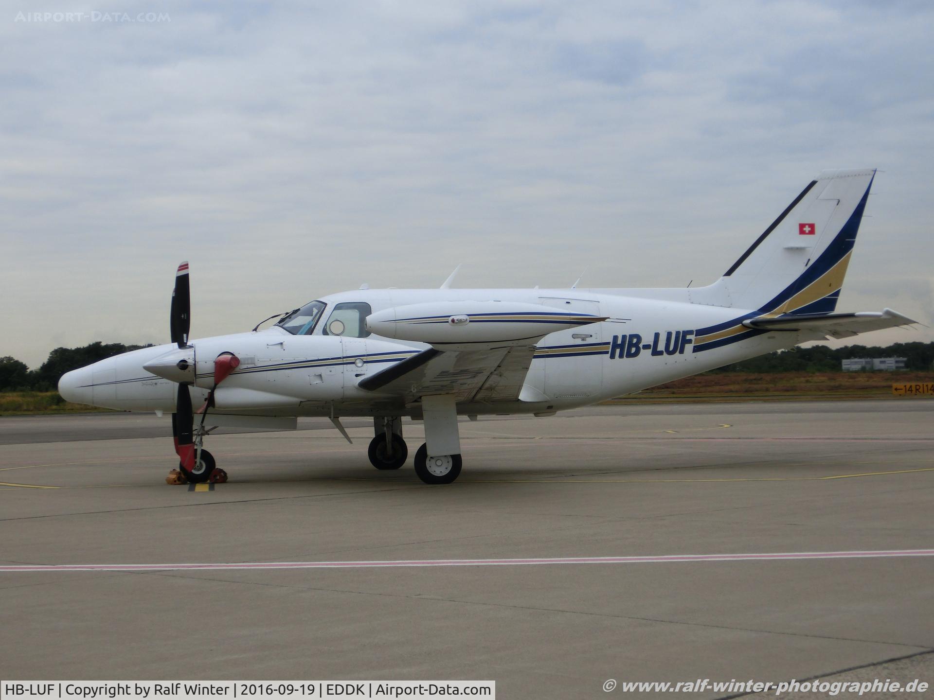 HB-LUF, Piper PA-31T Cheyenne C/N 31T-8120015, Piper PA-31T Cheyenne 2 - Wuergler Hans Ulrich - 31T-8120015 - HB-LUF - 19.09.2016 - CGN