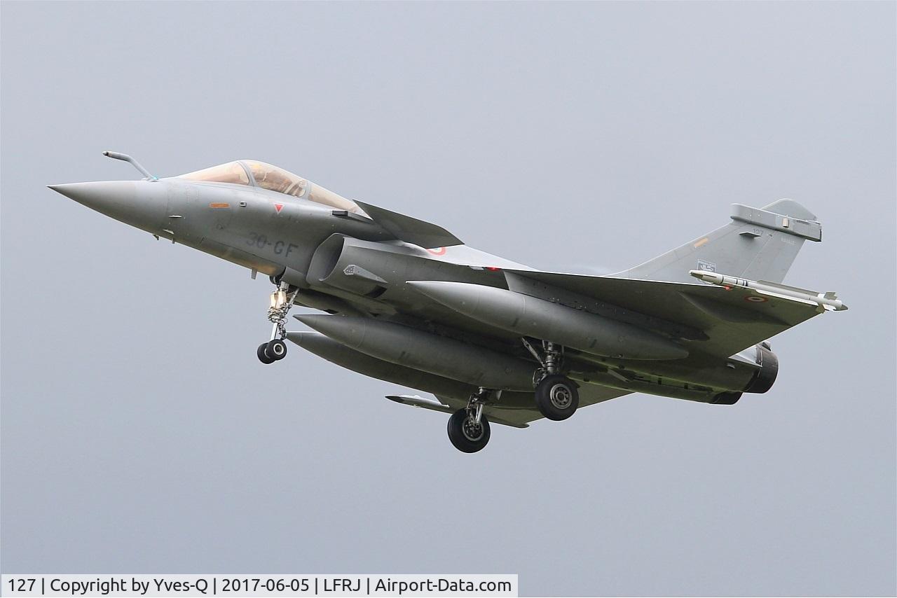 127, Dassault Rafale C C/N 127, Dassault Rafale C, On final rwy 26, Landivisiau Naval Air Base (LFRJ) Tiger Meet 2017