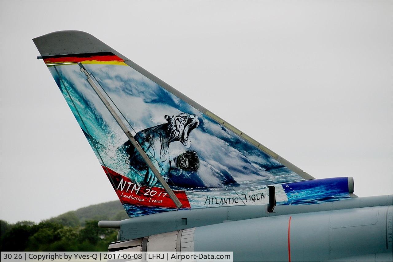 30 26, 2006 Eurofighter EF-2000 Typhoon S C/N GS016, Eurofighter EF-2000 Typhoon S, Close view of tail, Landivisiau Naval Air Base (LFRJ) Tiger Meet 2017