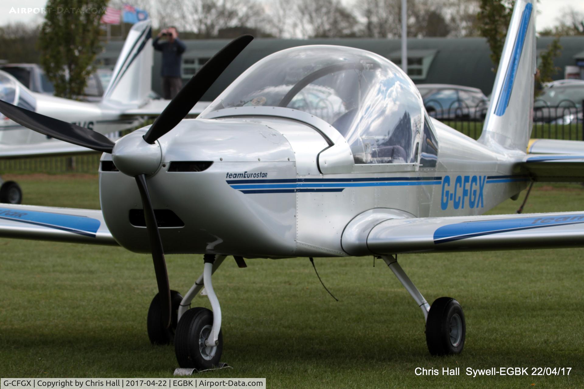 G-CFGX, 2008 Cosmik EV-97 TeamEurostar UK C/N 3212, at the EV-97 fly in. Sywell