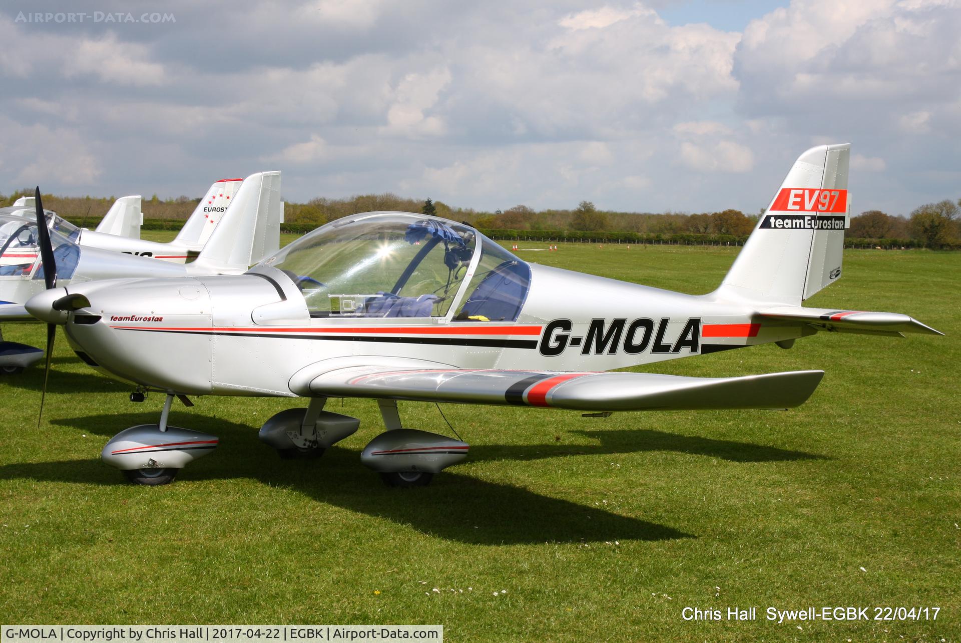 G-MOLA, 2012 Cosmik EV-97 TeamEurostar UK C/N 3937, at the EV-97 fly in. Sywell