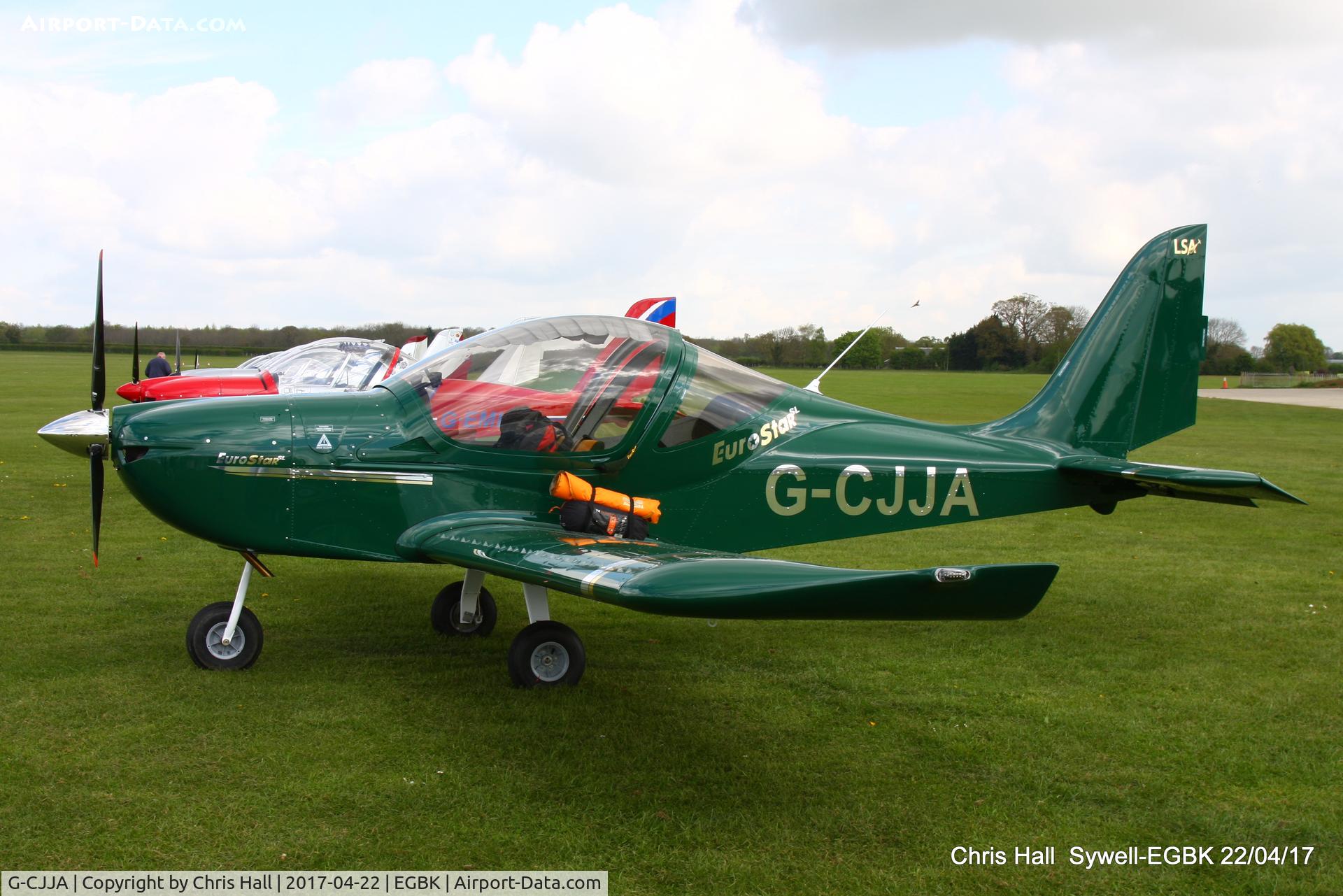 G-CJJA, 2016 Evektor EV-97 Eurostar SL C/N 2016-4235, at the EV-97 fly in. Sywell