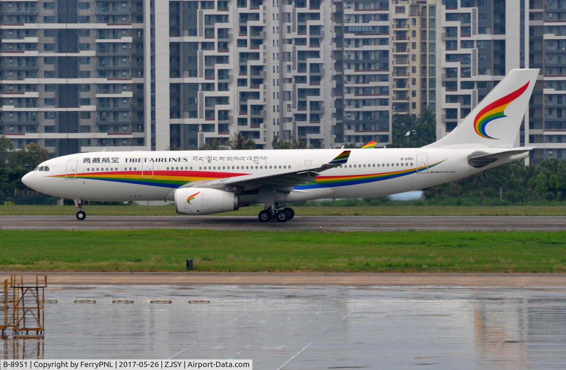 B-8951, 2017 Airbus A330-243 C/N 1785, Arrival of Tibet A332 in SYX