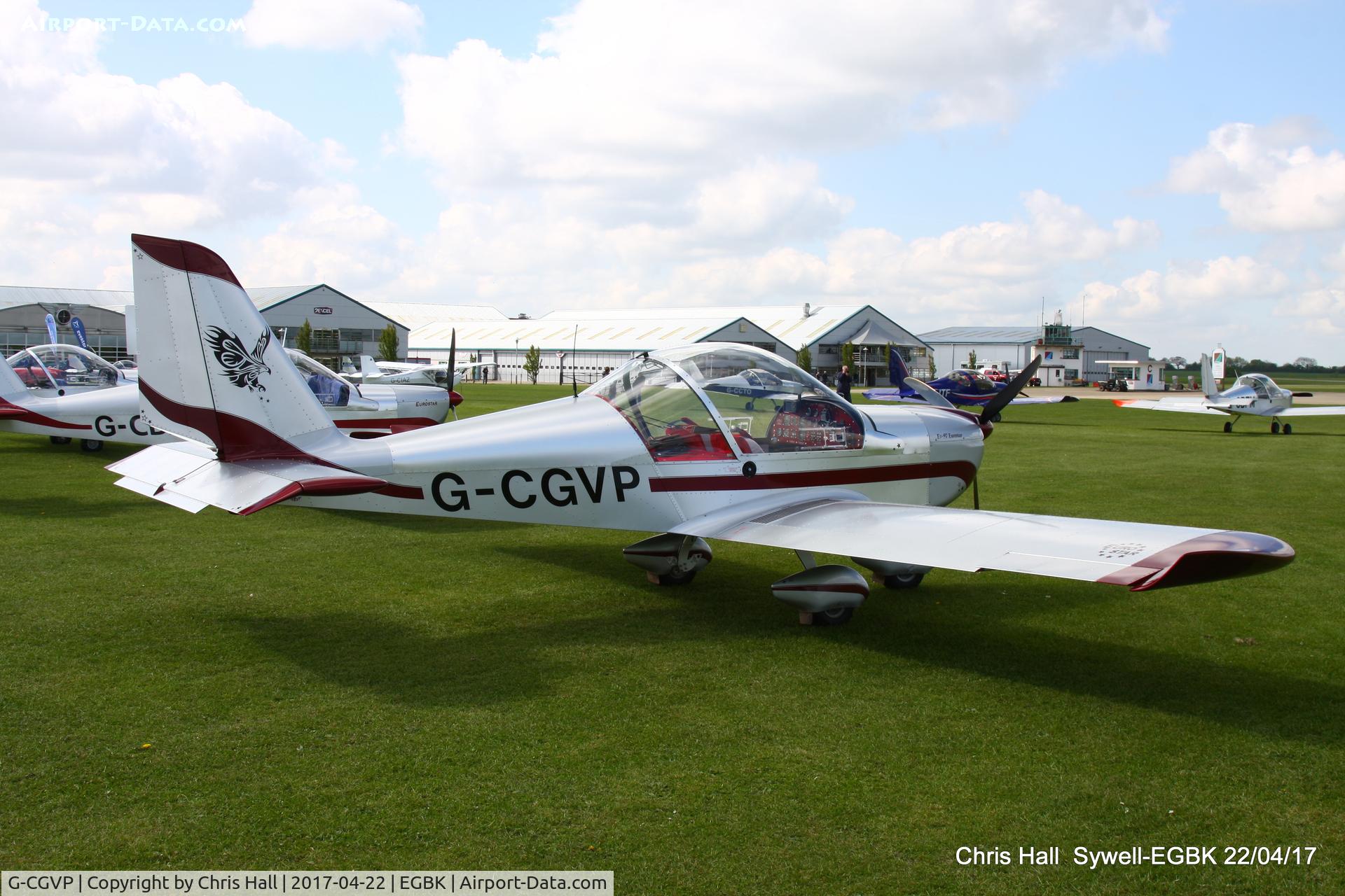 G-CGVP, 2011 Aerotechnik EV-97 Eurostar C/N LAA 315-15047, at the EV-97 fly in. Sywell