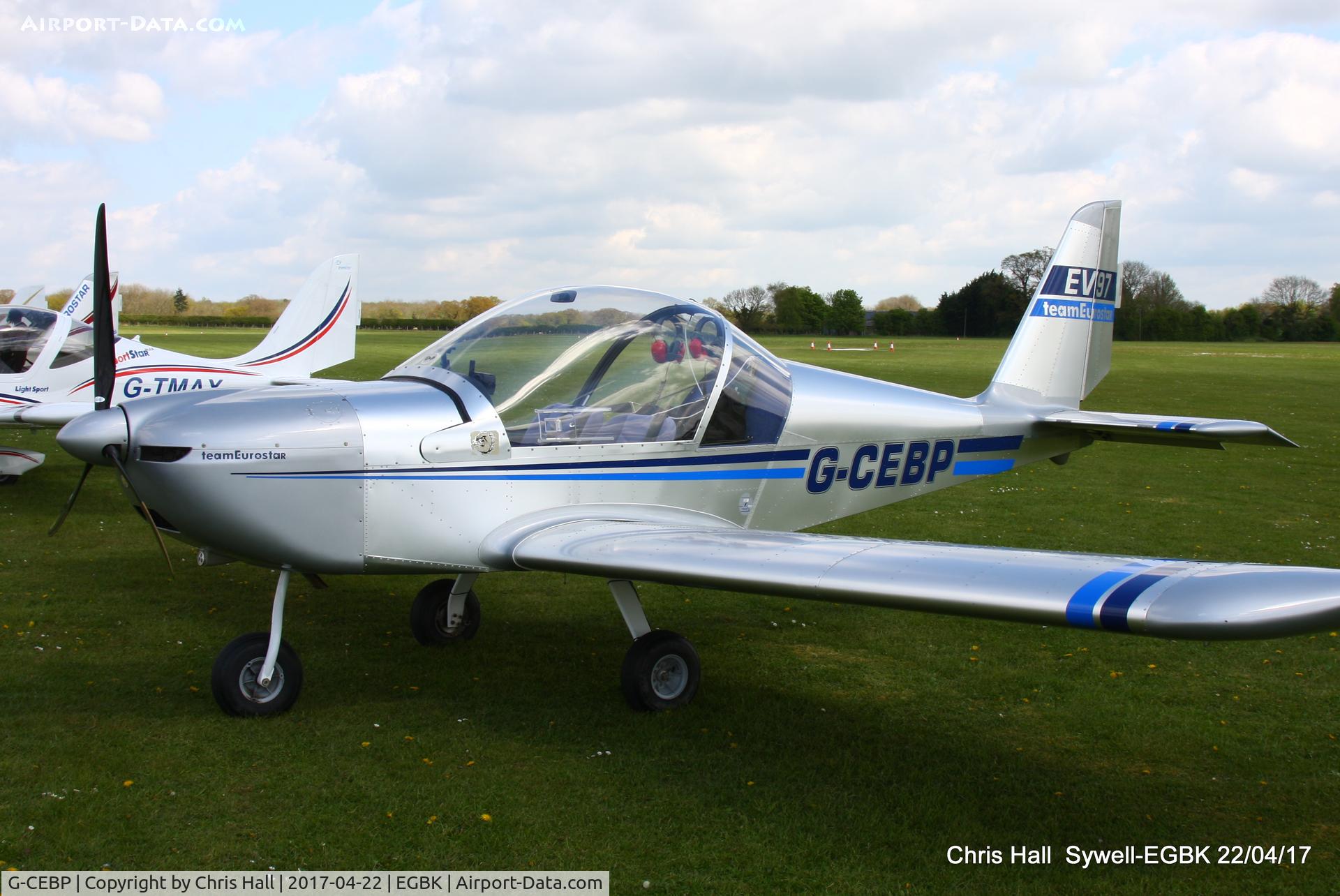 G-CEBP, 2006 Aerotechnik EV-97 Eurostar C/N 2825, at the EV-97 fly in. Sywell
