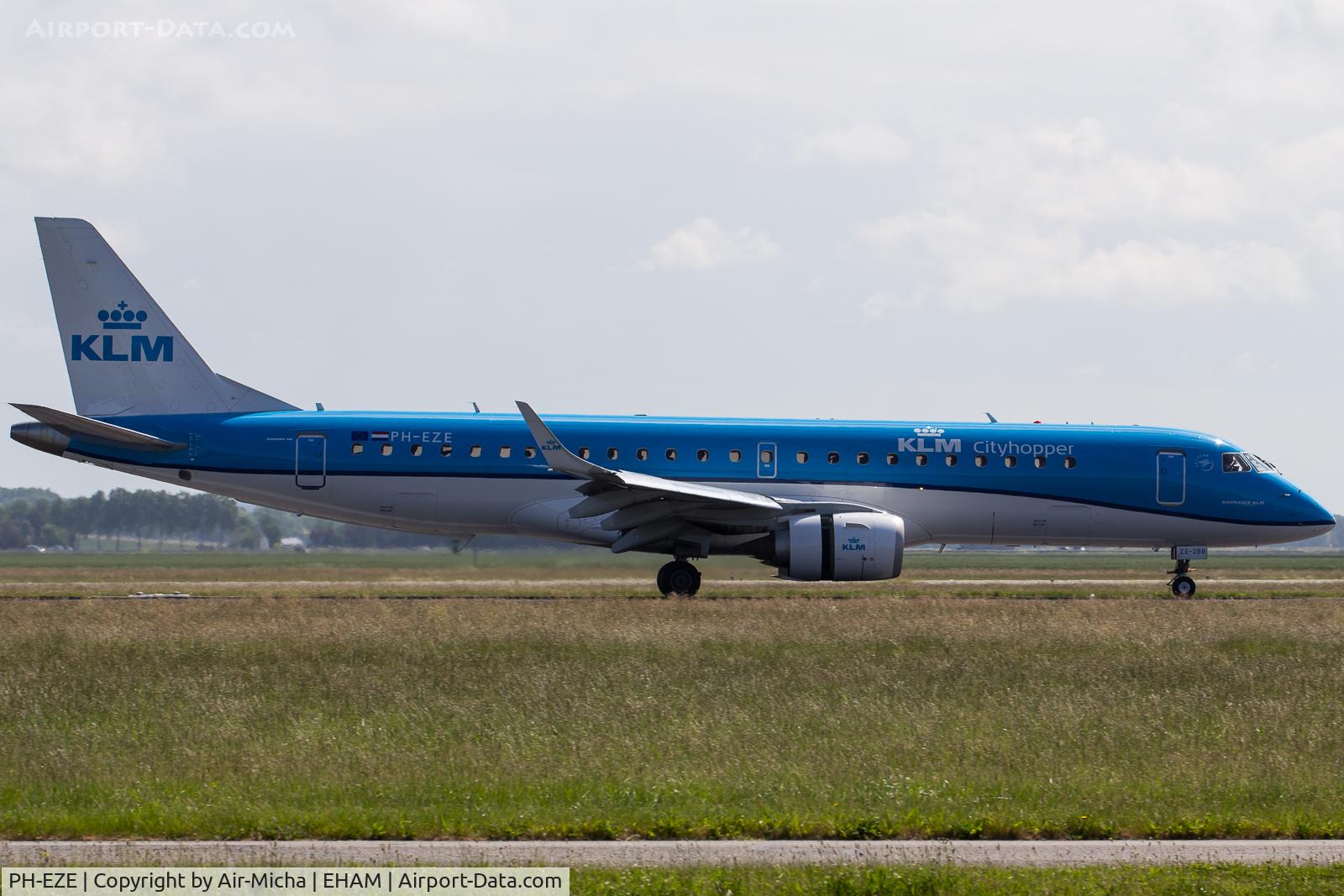 PH-EZE, 2009 Embraer 190LR (ERJ-190-100LR) C/N 19000288, KLM Cityhopper