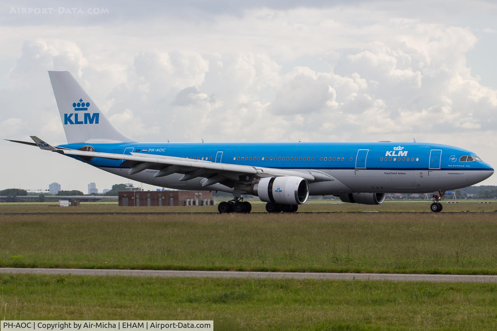PH-AOC, 2005 Airbus A330-203 C/N 703, KLM Royal Dutch Airlines