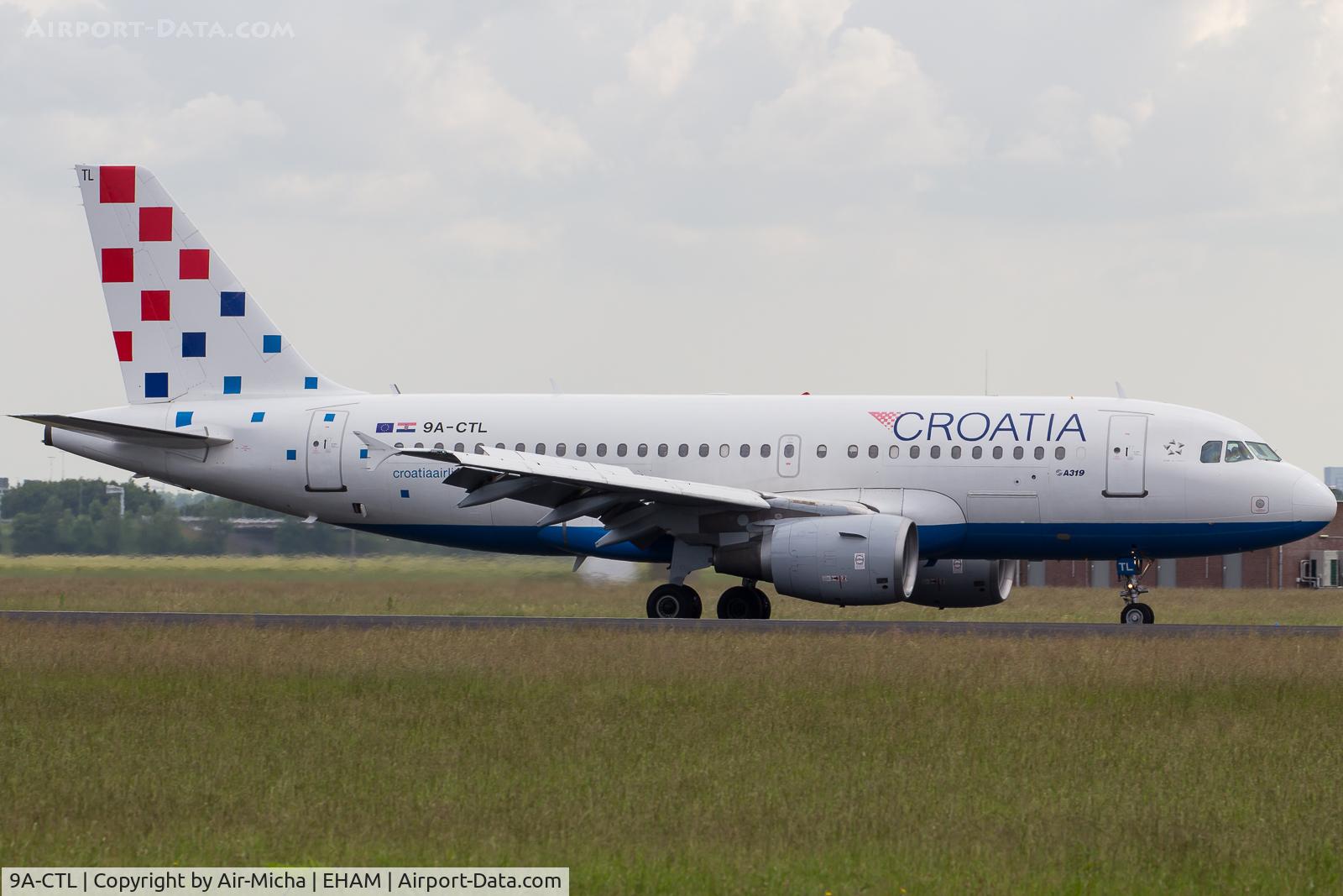 9A-CTL, 2000 Airbus A319-112 C/N 1252, Croatia Airlines