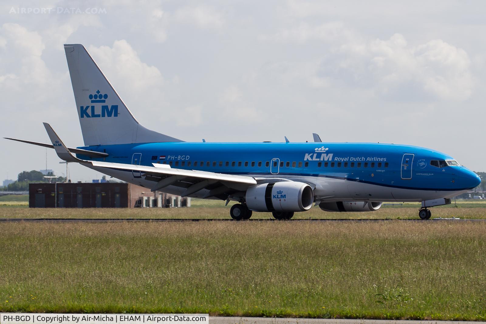 PH-BGD, 2008 Boeing 737-7K2 C/N 30366, KLM Royal Dutch Airlines