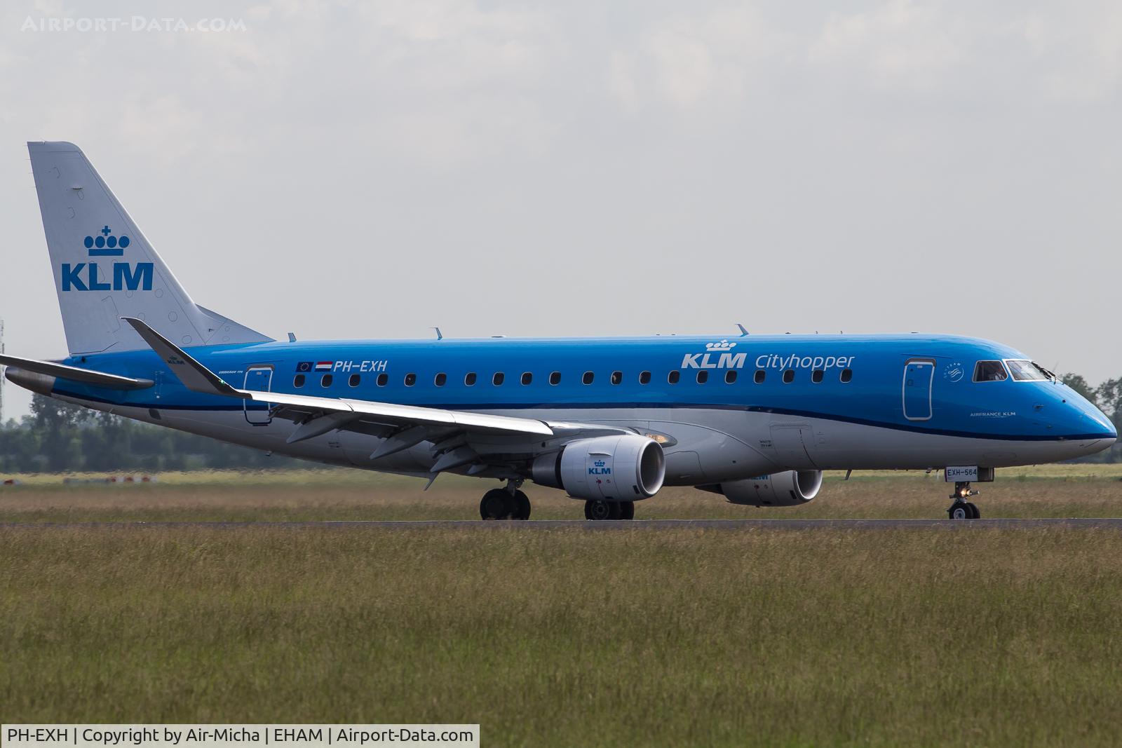 PH-EXH, 2016 Embraer 175STD (ERJ-170-200) C/N 17000564, KLM Cityhopper