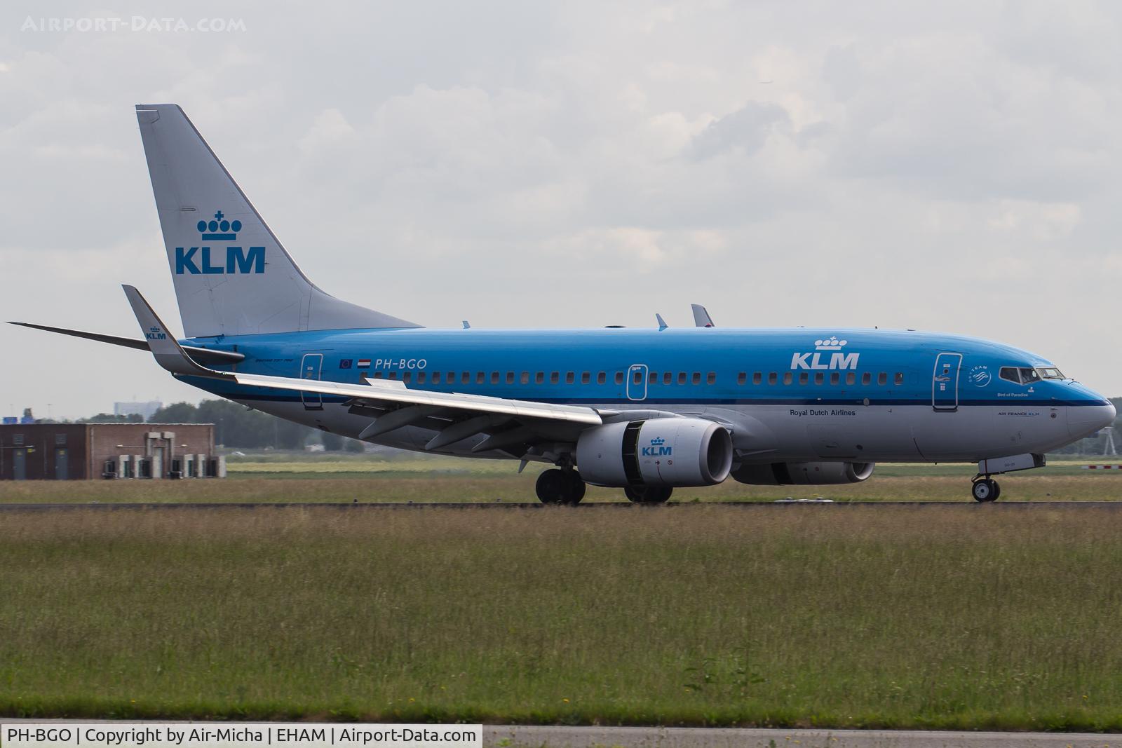 PH-BGO, 2011 Boeing 737-7K2 C/N 38126, KLM Royal Dutch Airlines