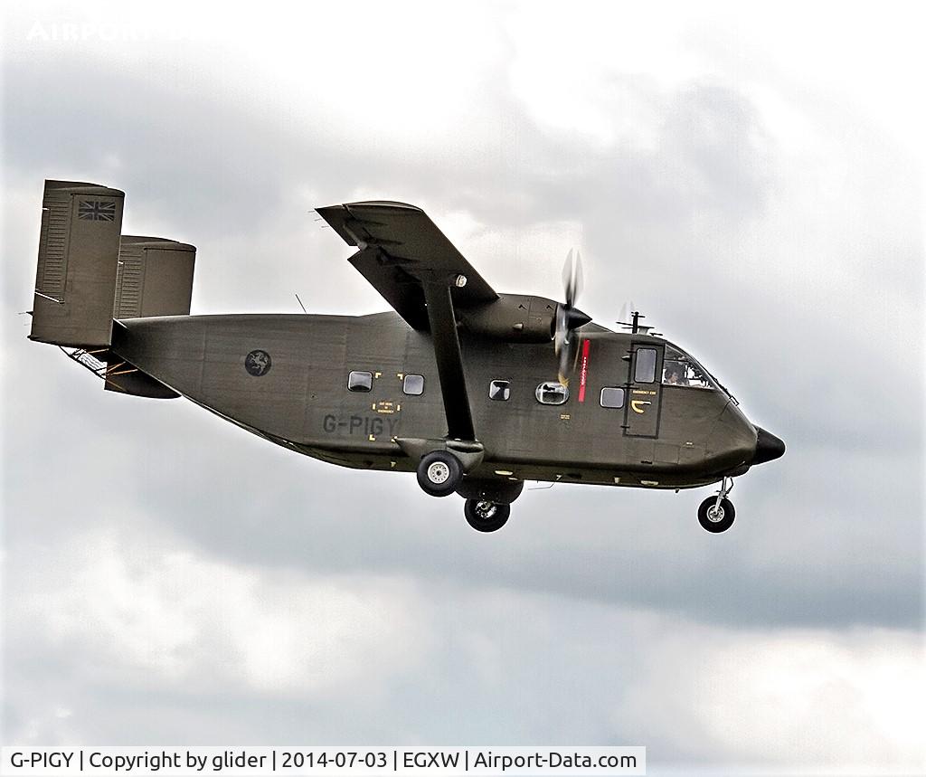 G-PIGY, 1975 Short SC-7 Skyvan 3-100 C/N SH.1943, Arrival day