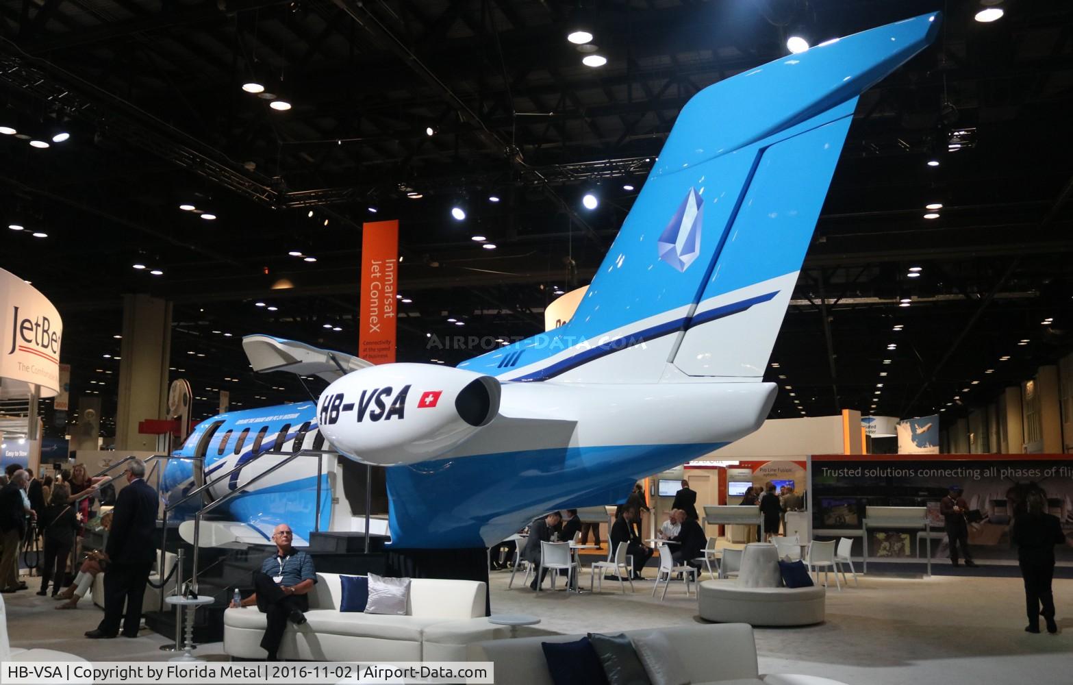 HB-VSA, 2013 Pilatus PC-24 (Prototype mock-up) C/N 01, Pilatus PC-24 mock up at Orange County Convention Center NBAA Orlando.