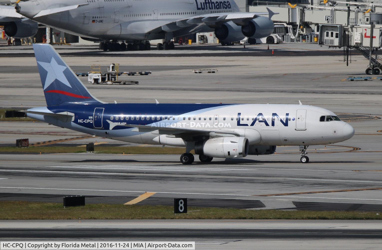 HC-CPQ, 2011 Airbus A319-132 C/N 4563, LAN Ecuador