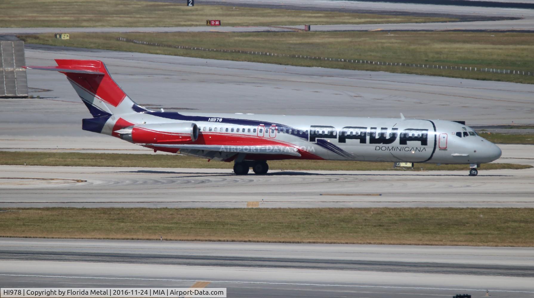 HI978, 1989 McDonnell Douglas DC-9-87 C/N 49780, PAWA Dominicana