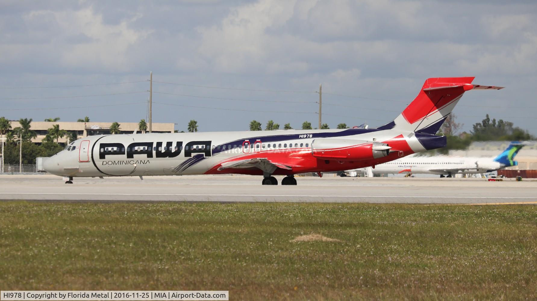 HI978, 1989 McDonnell Douglas DC-9-87 C/N 49780, PAWA Dominicana