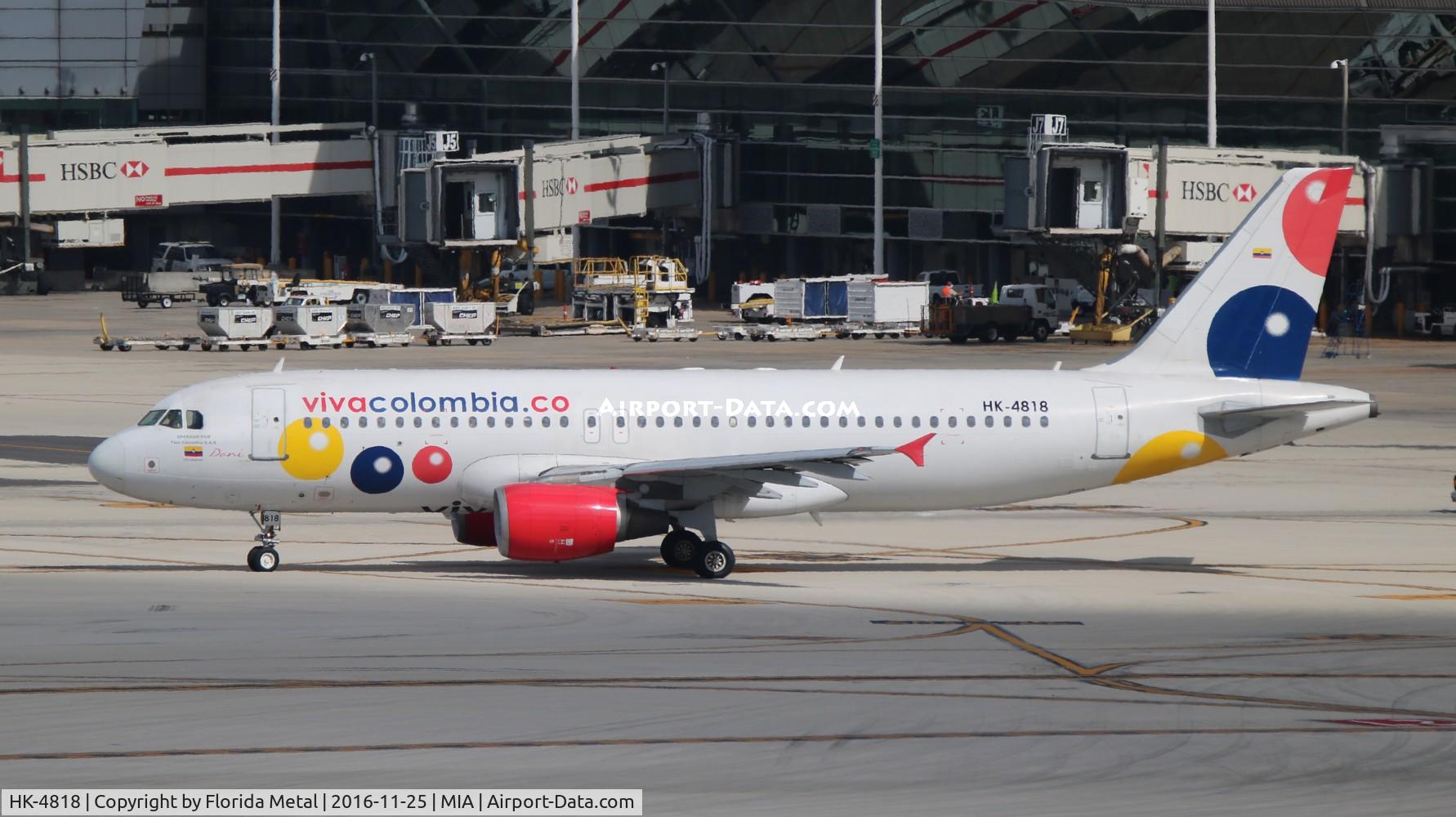 HK-4818, 2000 Airbus A320-214 C/N 1306, Viva Colombia