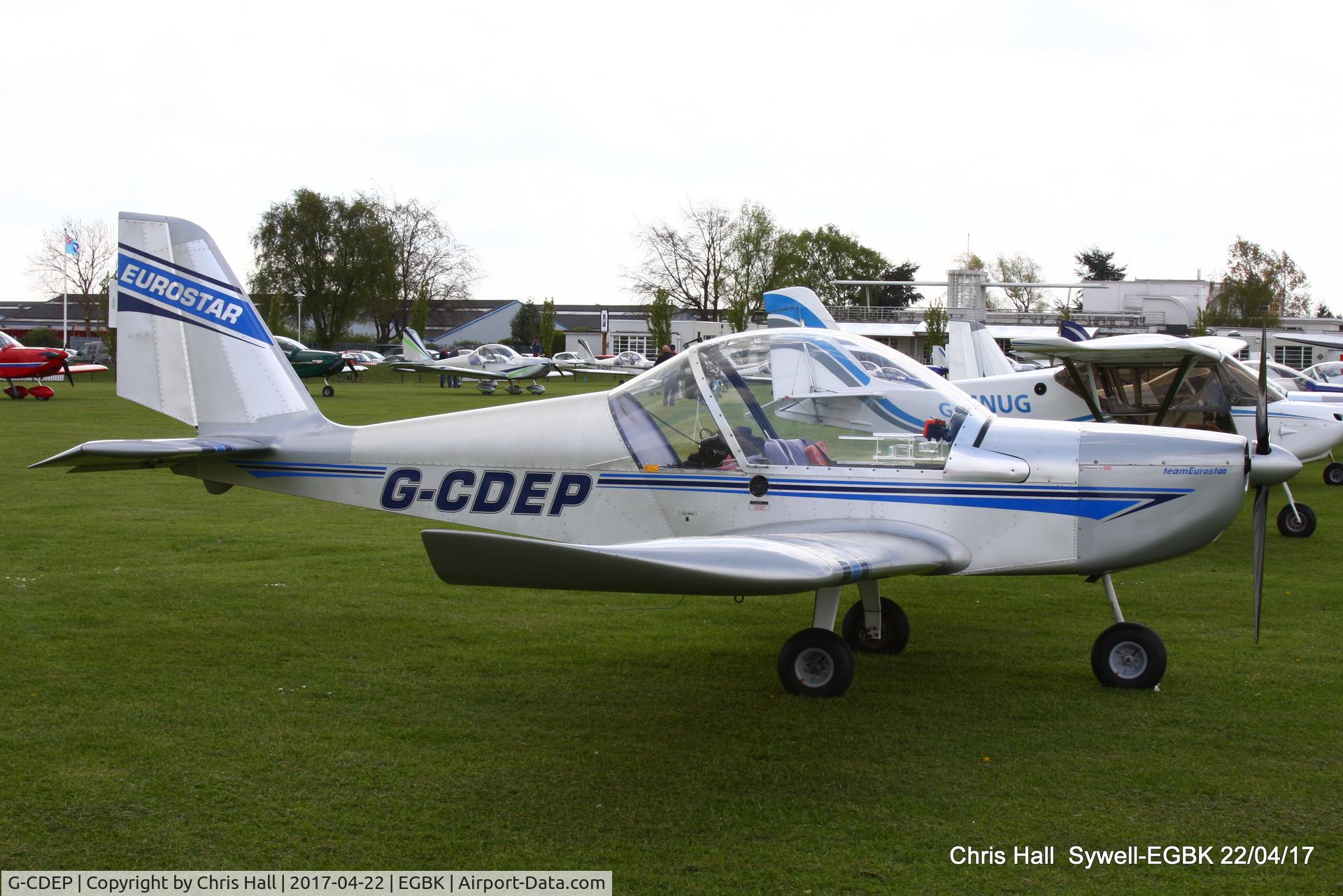 G-CDEP, 2004 Cosmik EV-97 TeamEurostar UK C/N 2128, at the EV-97 fly in. Sywell
