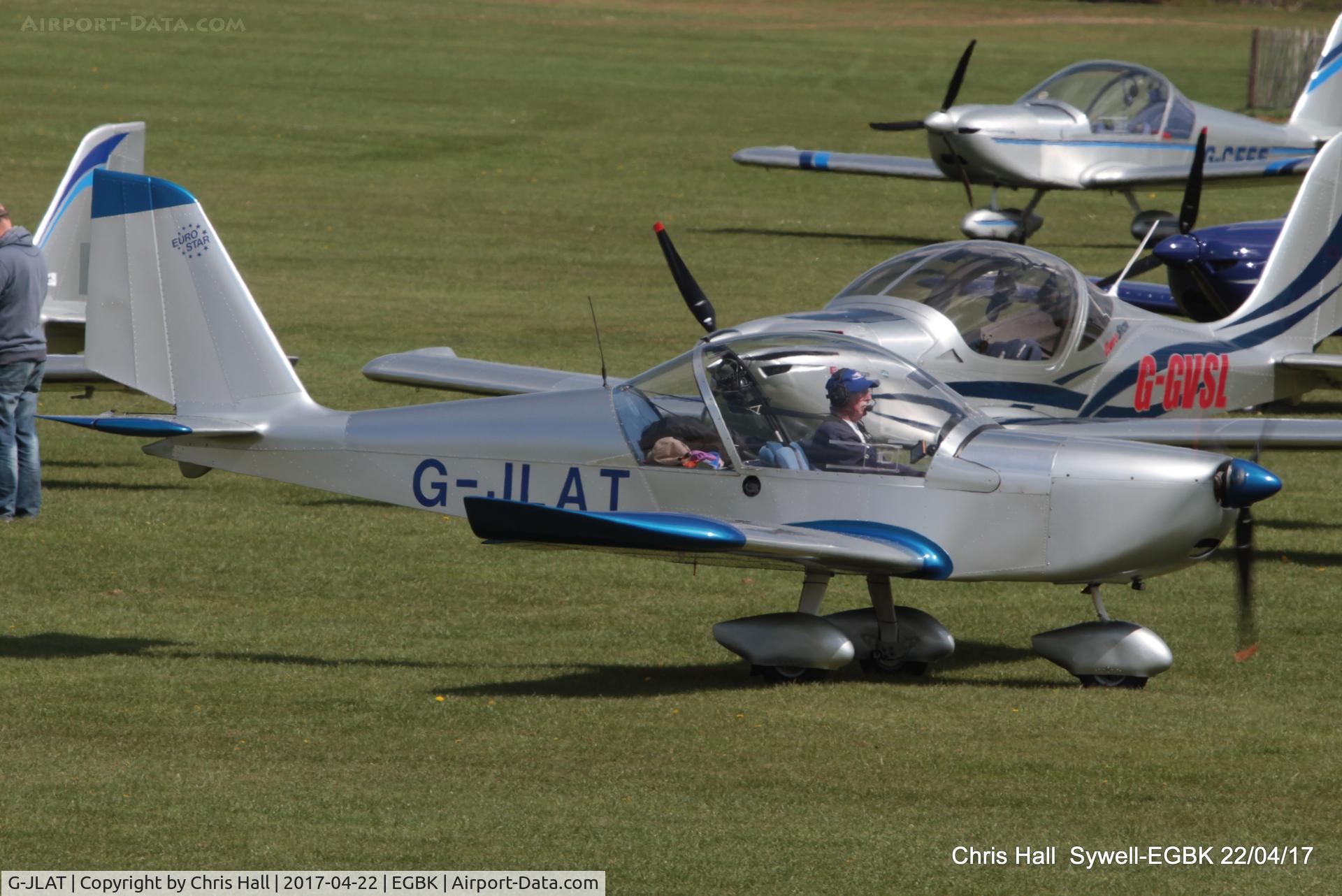 G-JLAT, 2003 Aerotechnik EV-97 Eurostar C/N PFA 315-14068, at the EV-97 fly in. Sywell