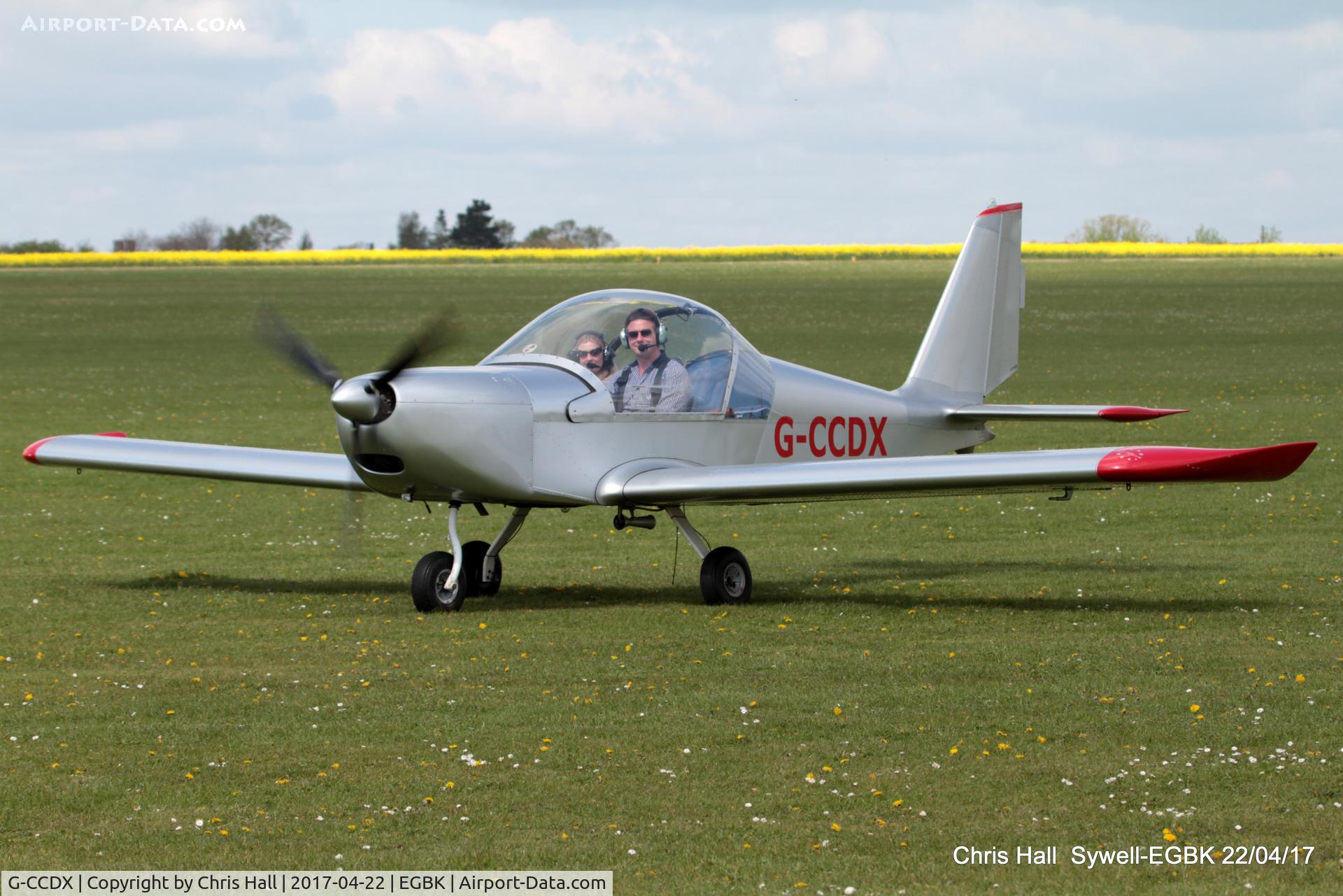 G-CCDX, 2003 Aerotechnik EV-97 Eurostar C/N PFA 315-14013, at the EV-97 fly in. Sywell