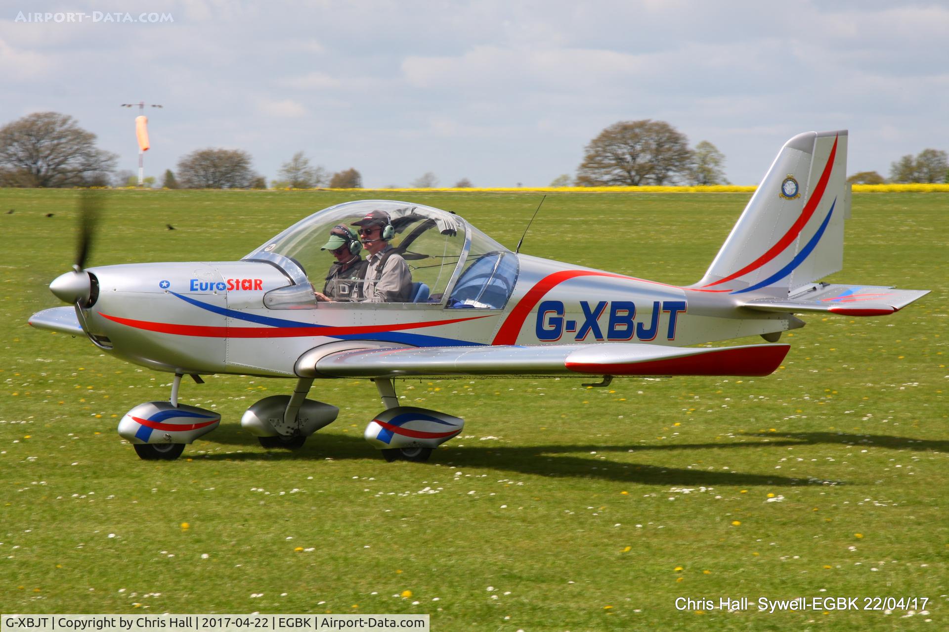 G-XBJT, 2002 Aerotechnik EV-97 Eurostar C/N PFA 315-13967, at the EV-97 fly in. Sywell