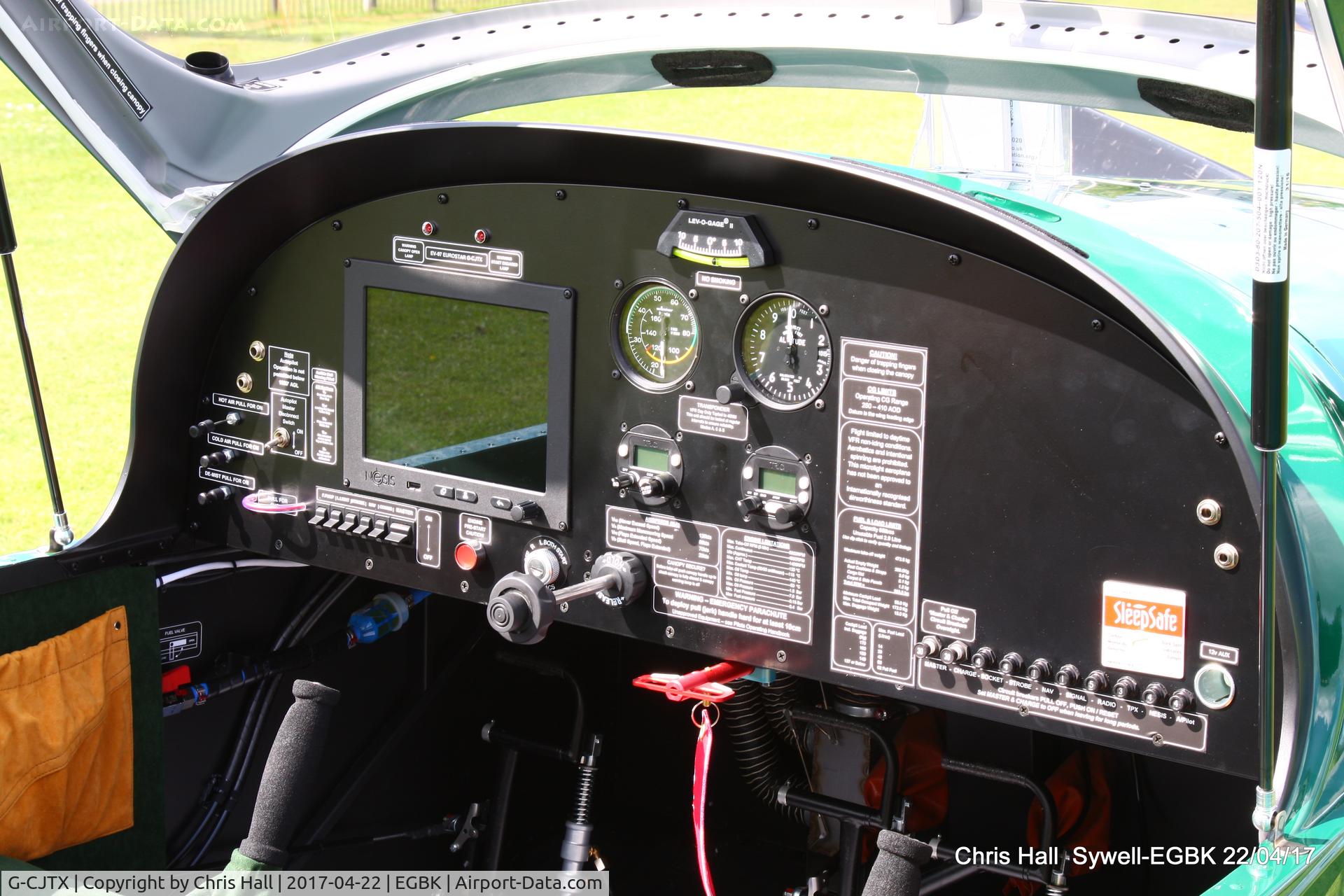 G-CJTX, 2016 Evektor EV-97 Eurostar SL C/N 2016-4238, at the EV-97 fly in. Sywell