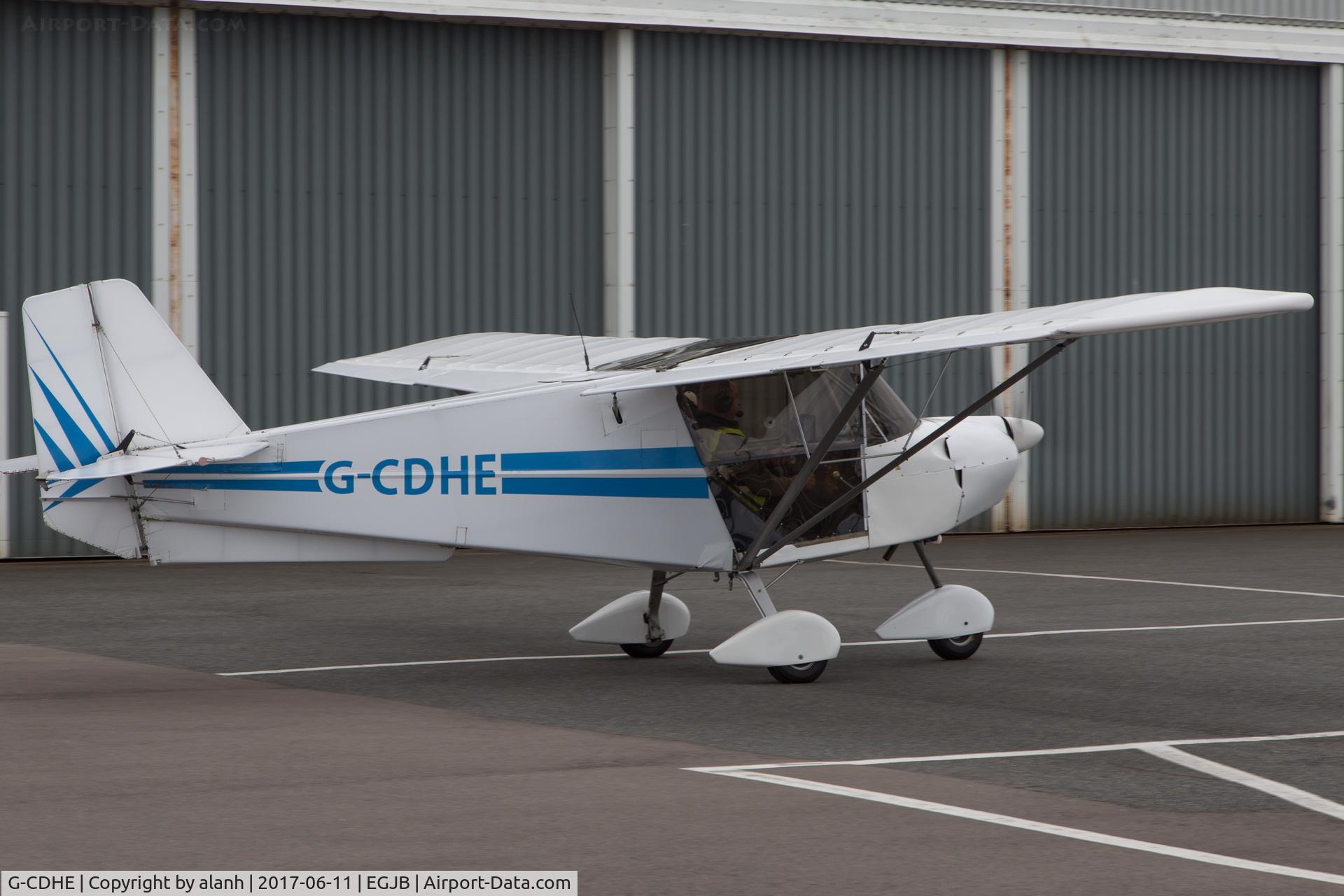 G-CDHE, 2005 Best Off Skyranger 912(2) C/N BMAA/HB/412, Taxying for departure from 2017 Guernsey Air Rally