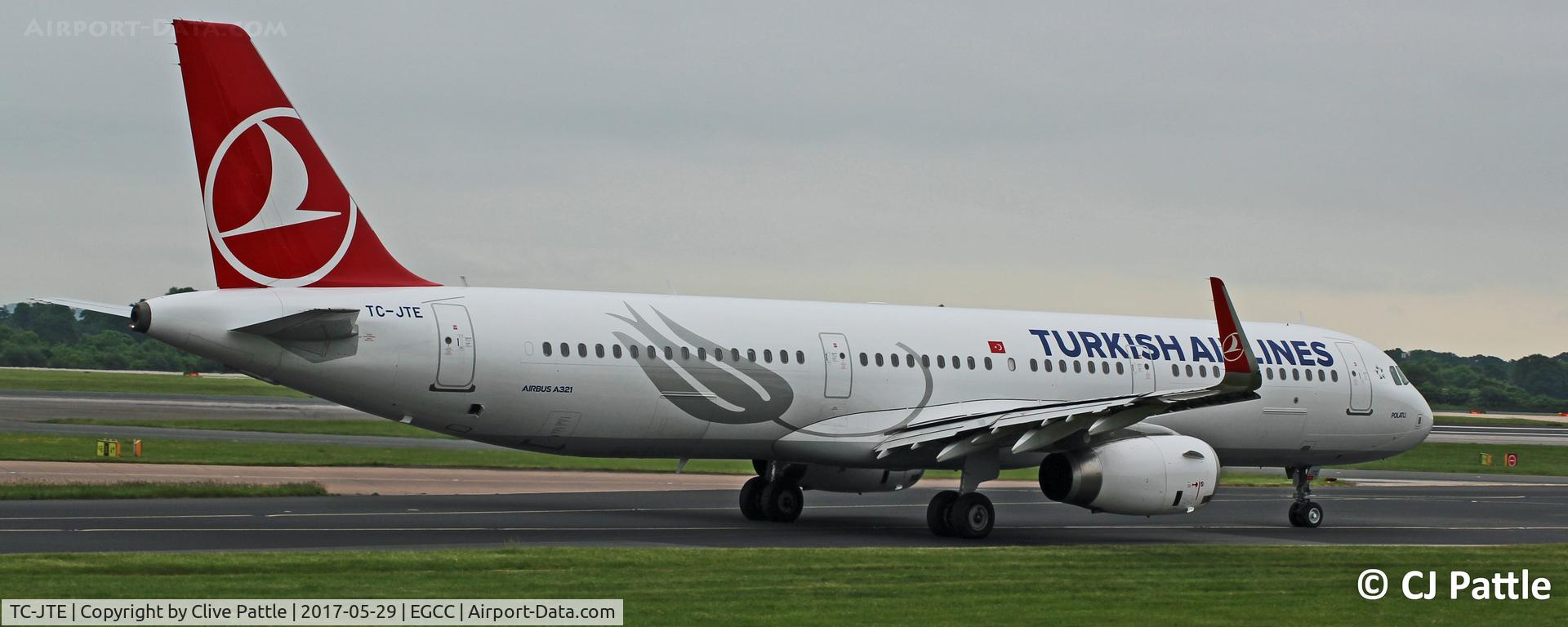 TC-JTE, 2015 Airbus A321-231 C/N 6869, Pictured at Manchester EGCC