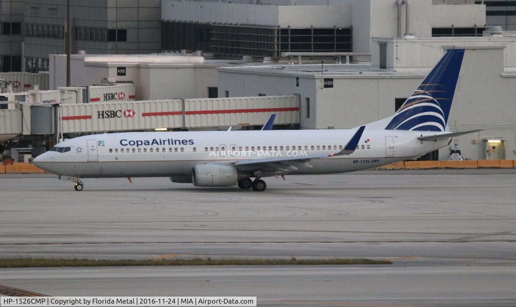 HP-1526CMP, 2005 Boeing 737-8V3 C/N 34006, Copa 737