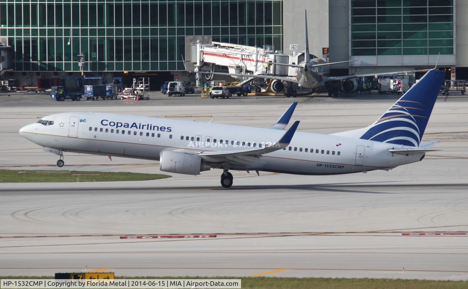 HP-1532CMP, 2007 Boeing 737-8V3 C/N 35068, Copa 737