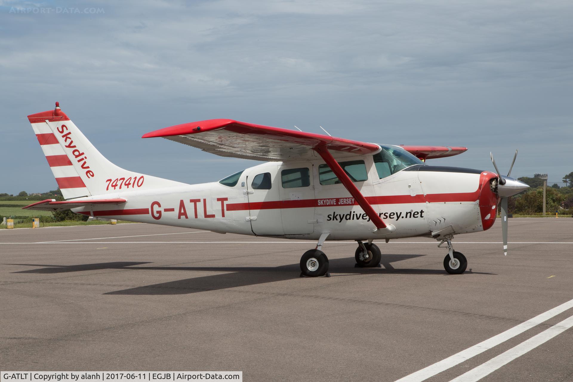 G-ATLT, 1966 Cessna U206A Super Skywagon C/N U206-0523, Parked at the 2017 Guernsey Air Rally (with sunshine this time!)