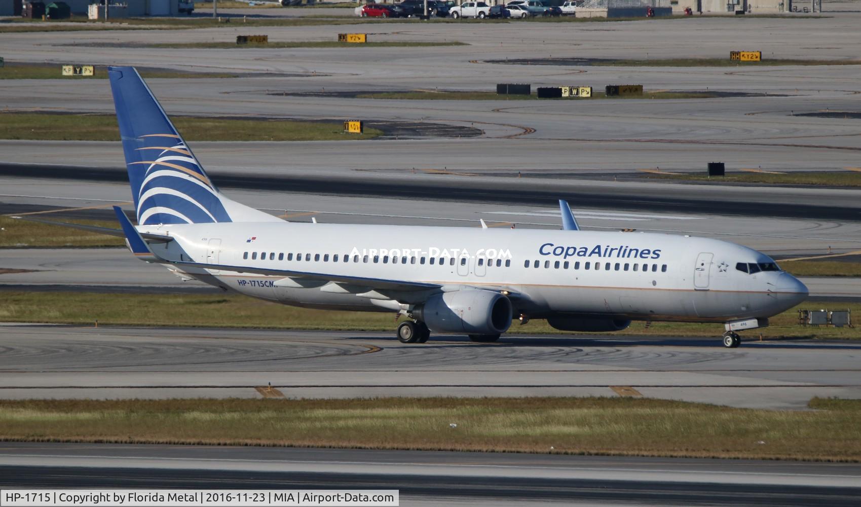 HP-1715, 2010 Boeing 737-8V3 C/N 40361, Copa 737