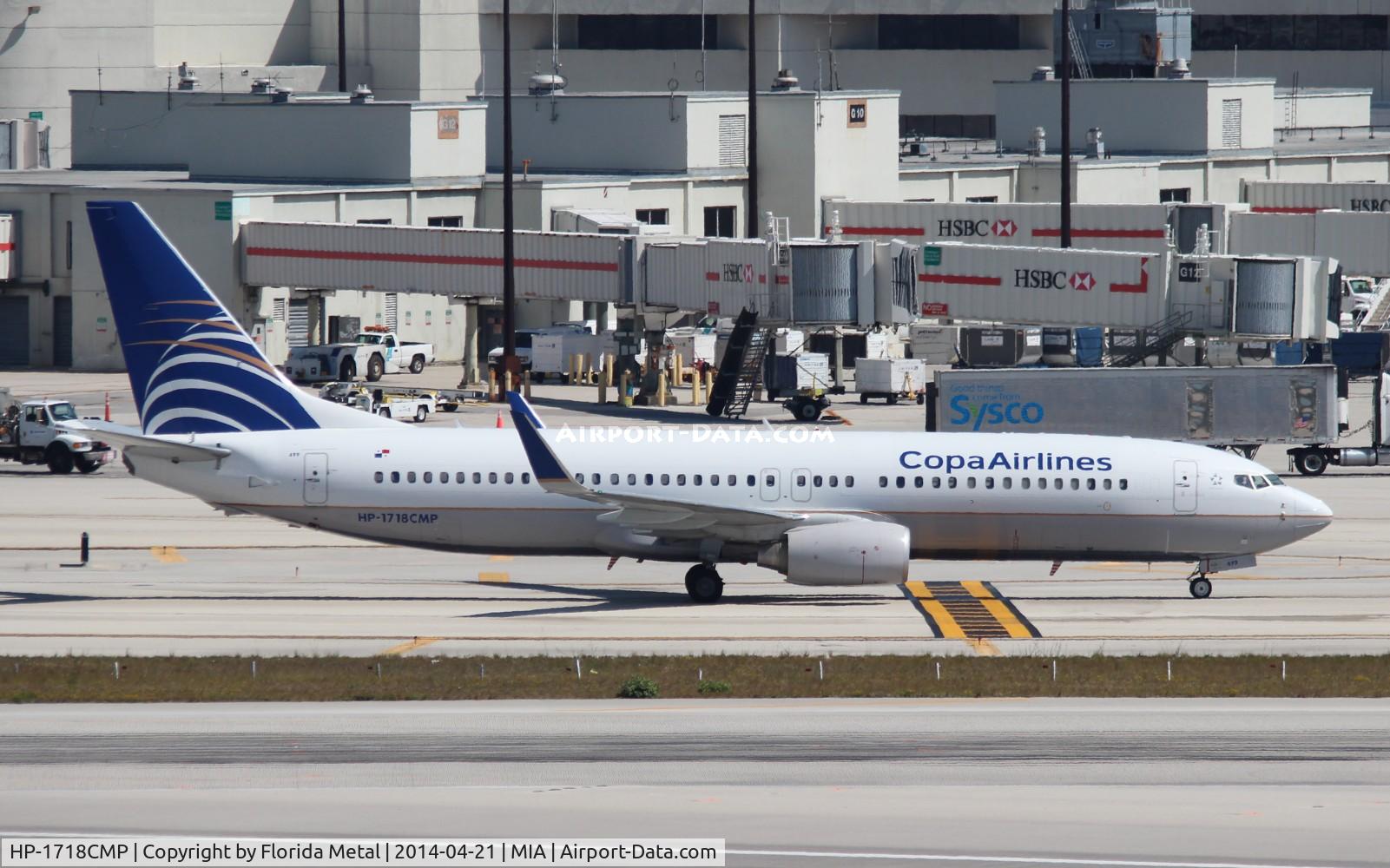 HP-1718CMP, 2011 Boeing 737-8V3 C/N 38139, Copa 737