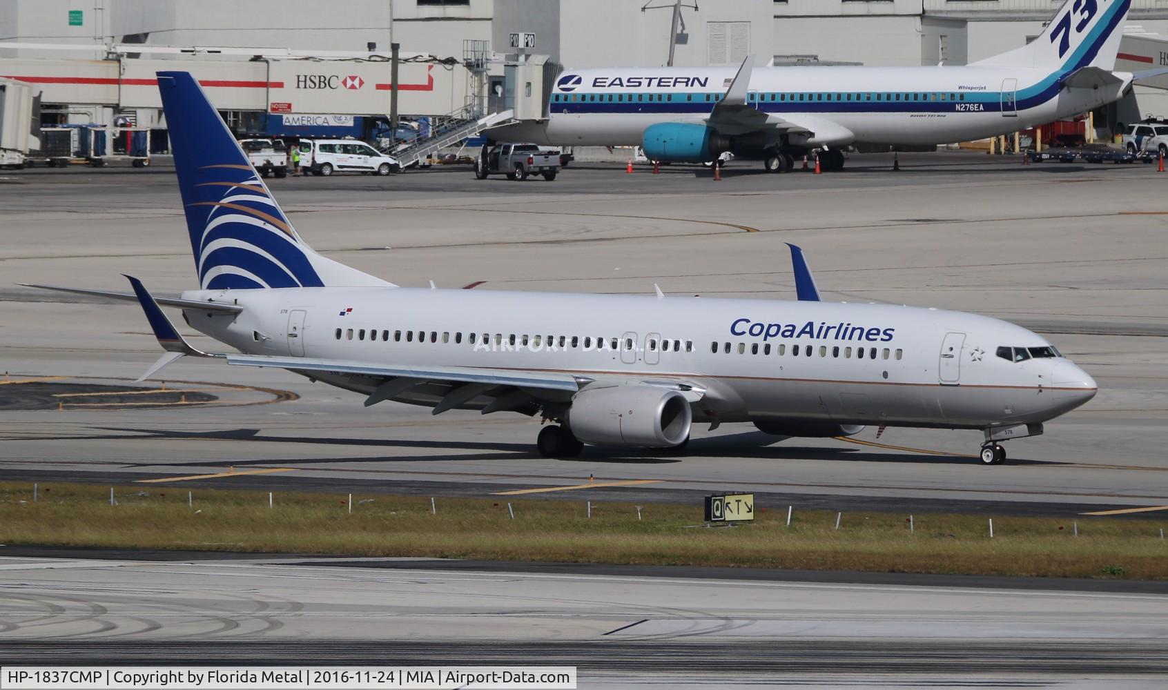 HP-1837CMP, 2014 Boeing 737-8V3 C/N 40783, Copa 737