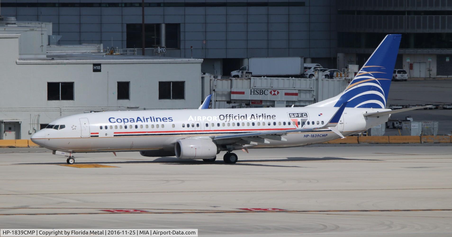 HP-1839CMP, 2014 Boeing 737-8V3 C/N 41446, Copa Sao Paolo FC