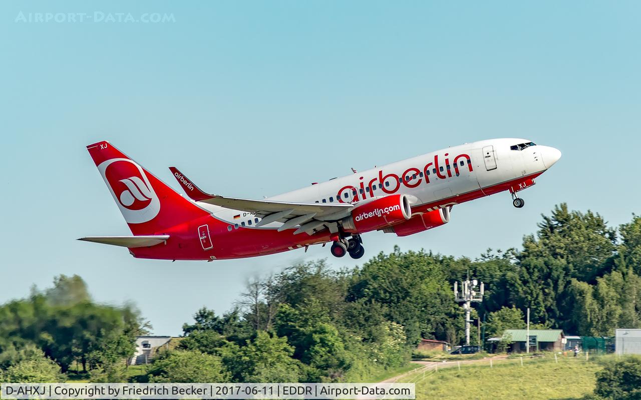 D-AHXJ, 2008 Boeing 737-7Q8 C/N 35277, departure to Basel via RW27