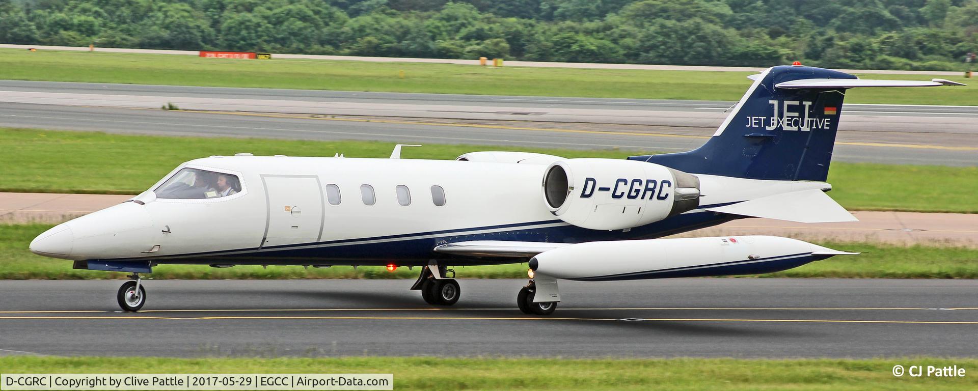 D-CGRC, 1979 Gates Learjet 35A C/N 35-223, Taxy at Manchester EGCC